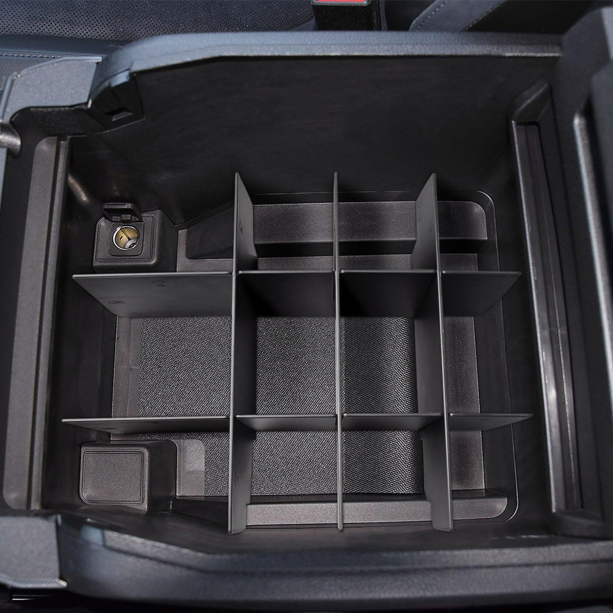 HGWEI Center Console Organizer Compatible with Ford F250/F350/F450 (2017-2022) a WBCARB0DRVCPWNT