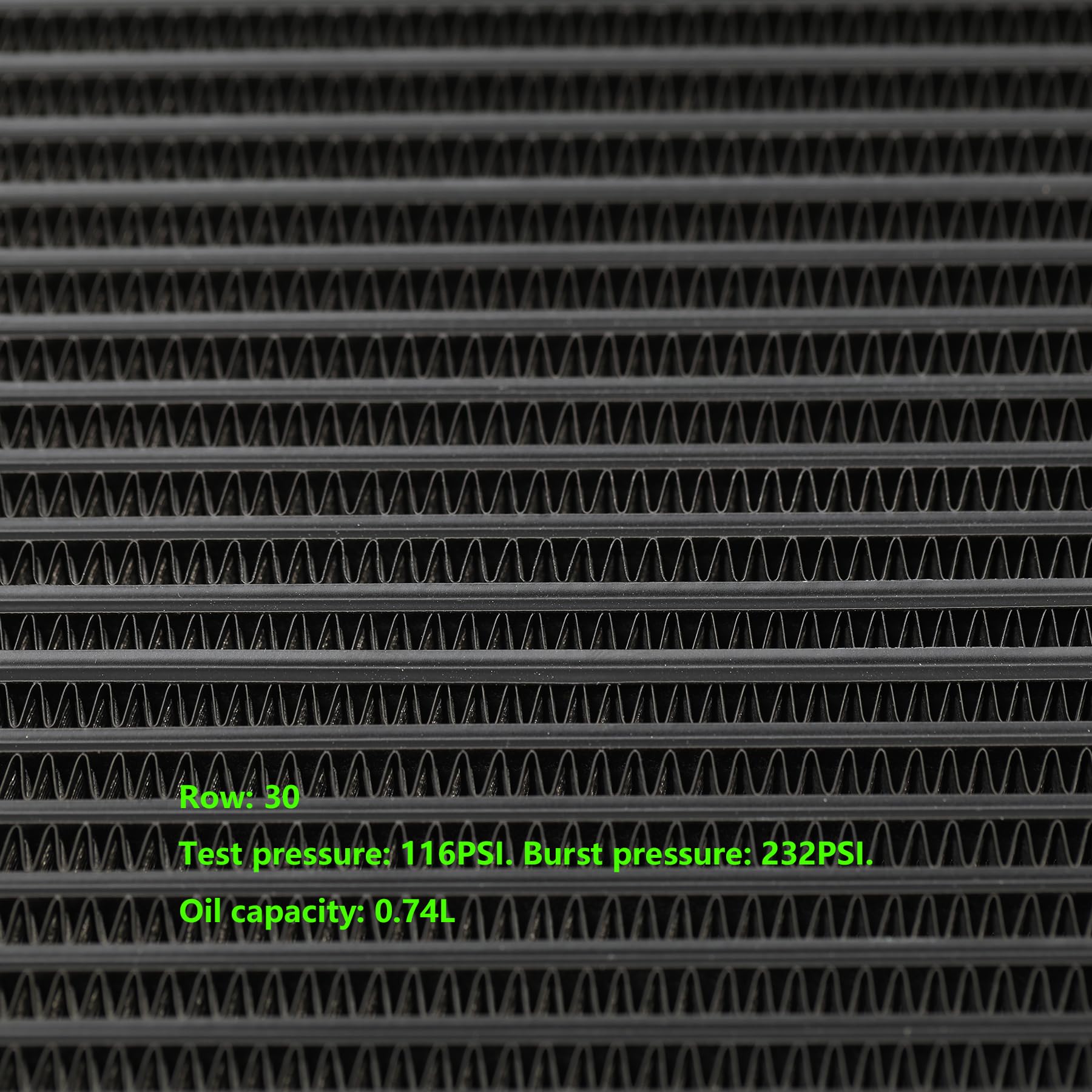 Ucreative 30 Row 10AN AN10 Aluminium Engine Transmission Oil Cooler Kit Stacked Plate With 6AN 8AN Adapter Universal Engine Tran