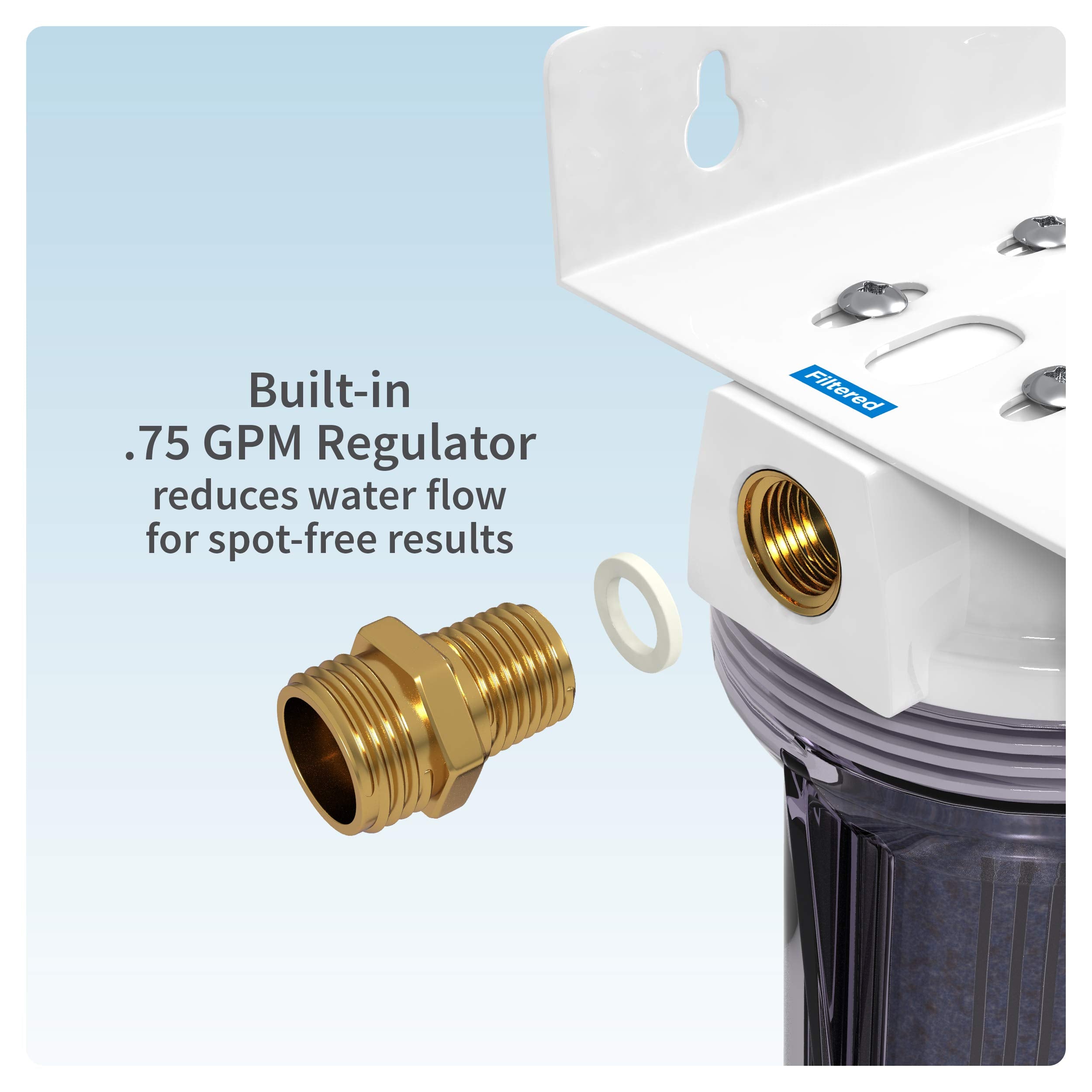 Aquatic Life Deionized Spot-Free Car Rinse Unit - Black & White, Model 540565, Premium Water Deionizer for Car, RV, and Motorcycle Washing