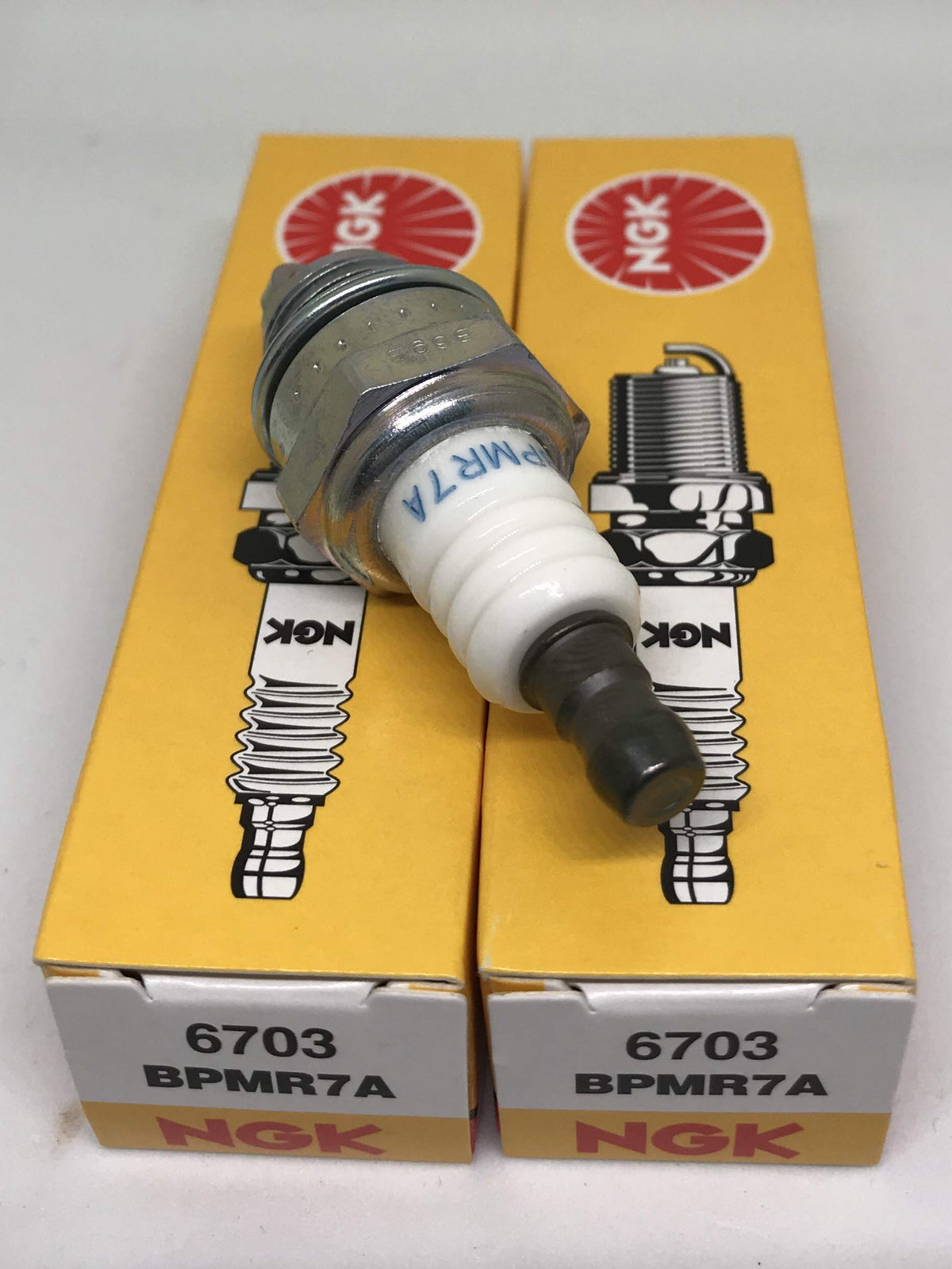 Ngk (6703) Bpmr7A Spark Plugs Individual Boxed - 2 Pack, Copper