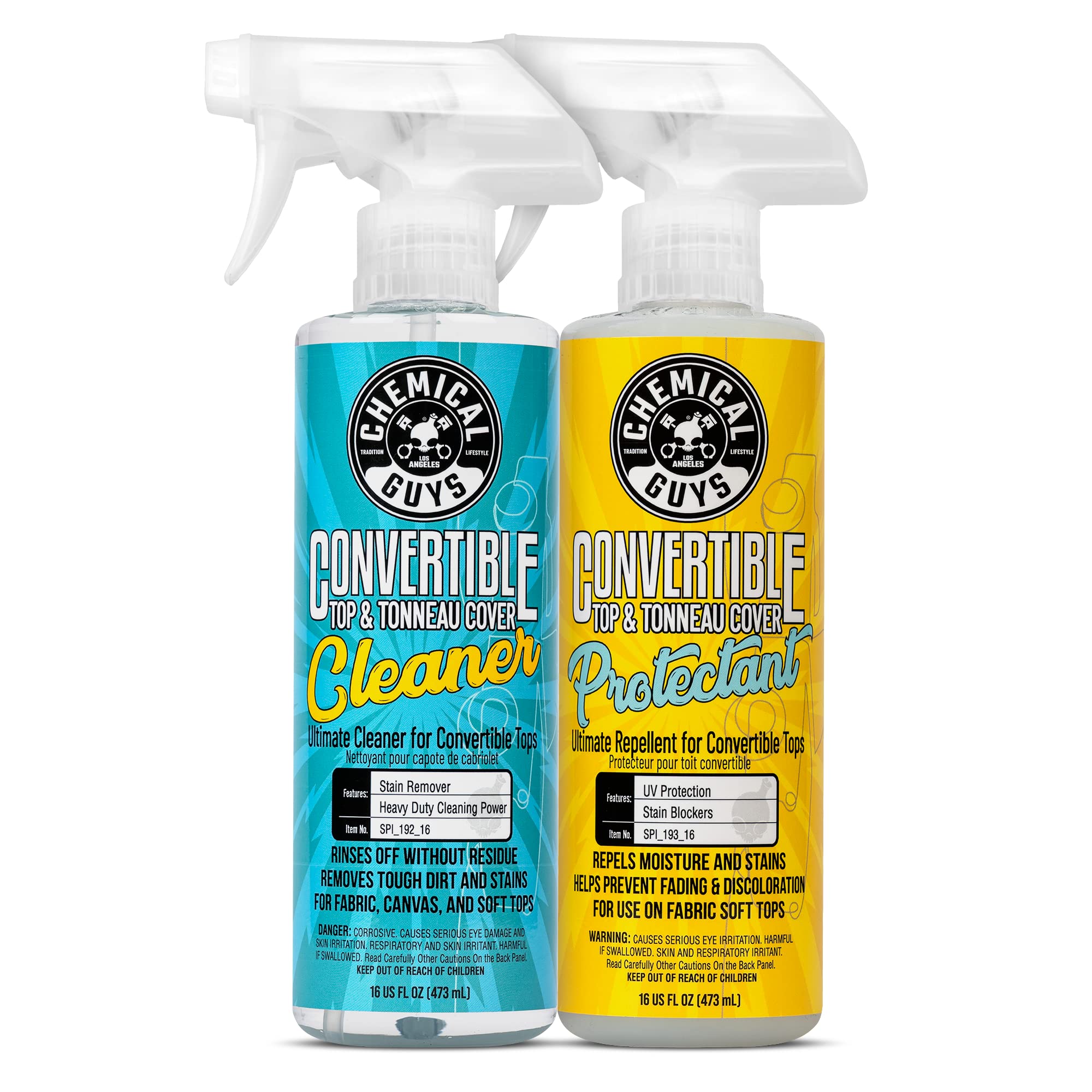 Chemical Guys Hol_996 Convertible Top Cleaner And Protectant Kit, 16 Oz, 2 Items