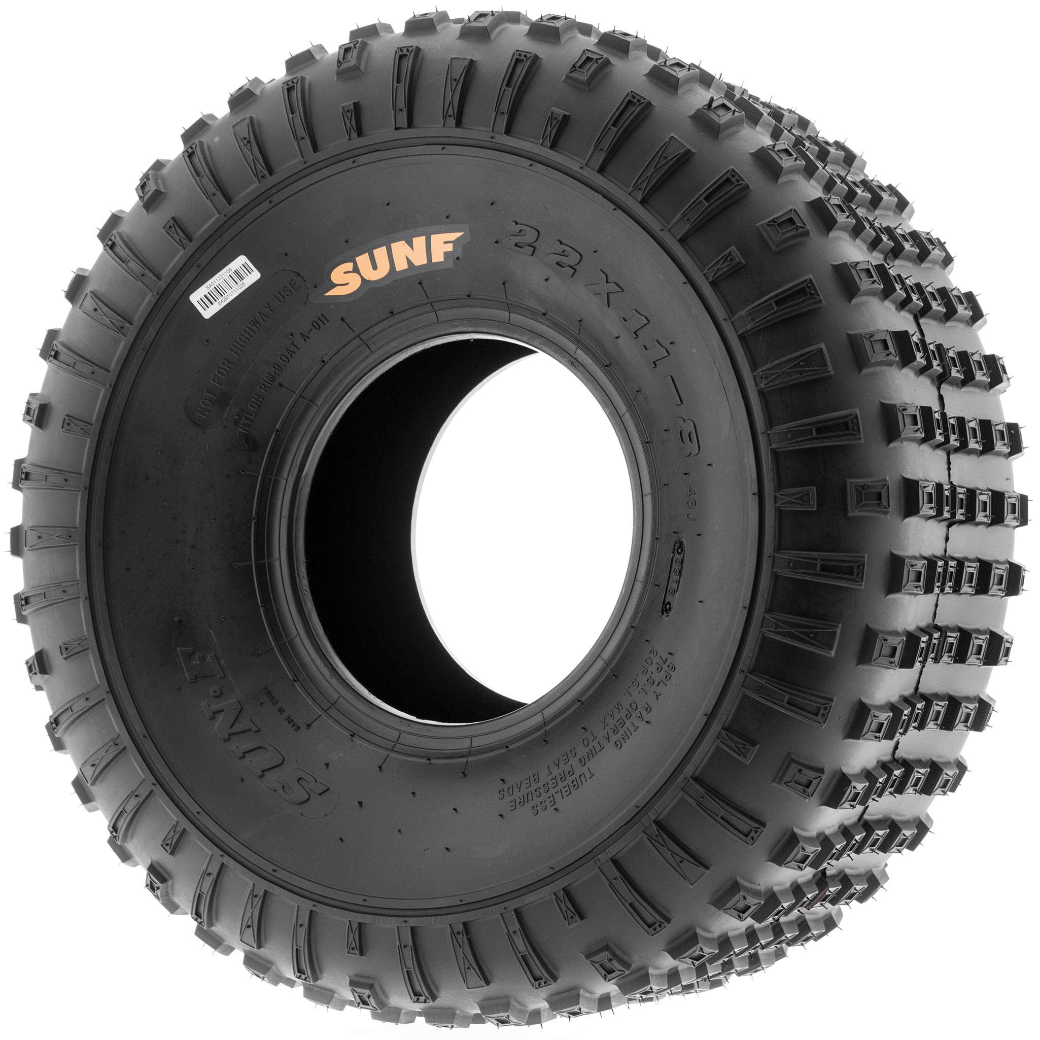 SunF 16x8-7 ATV UTV Tire 16x8x7 Loose Terrain Hardpack 6 PR A011 - PAIR of 2