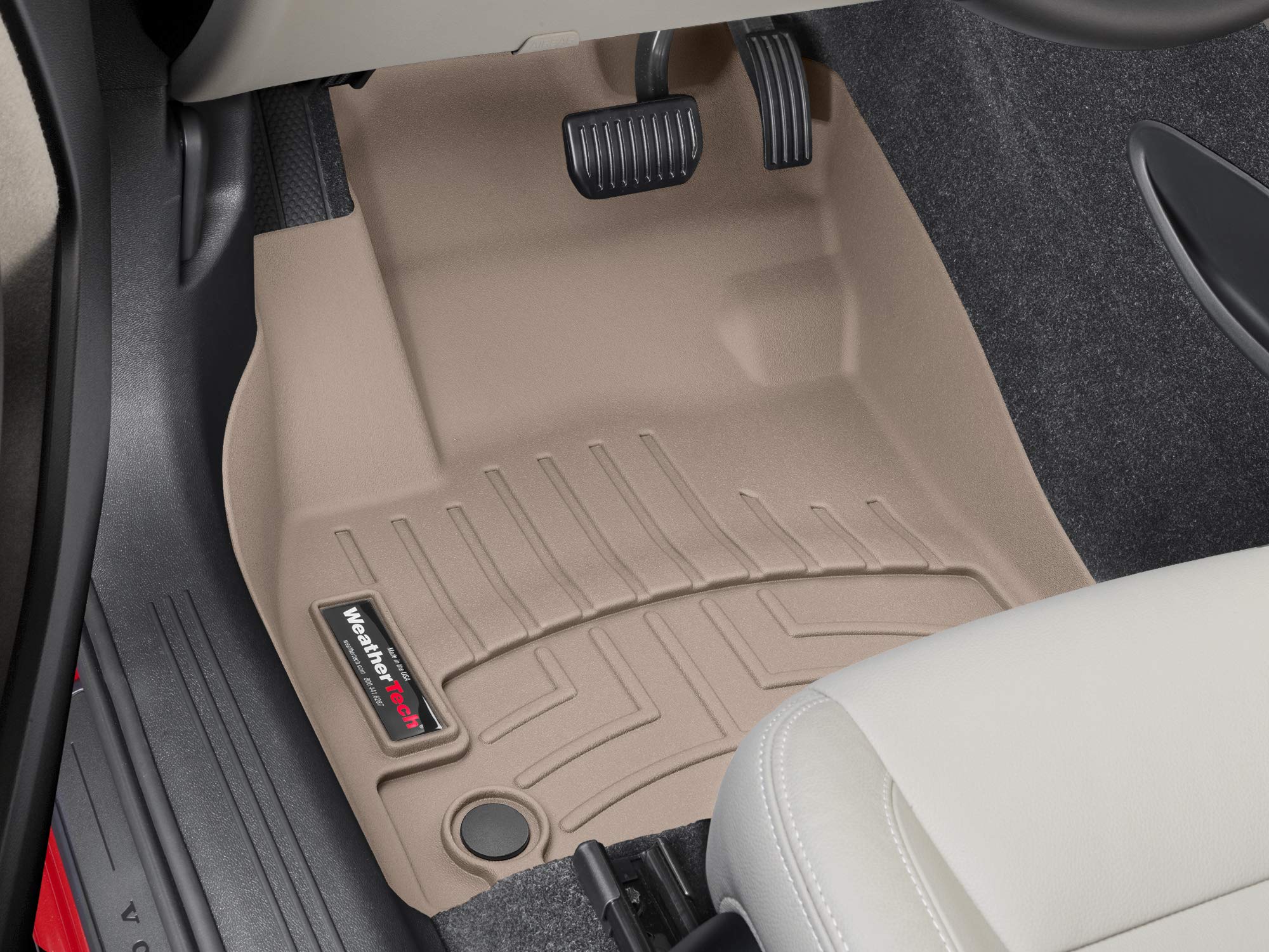 WeatherTech Custom Fit FloorLiners for Volvo XC40-1st Row (4514191), Tan