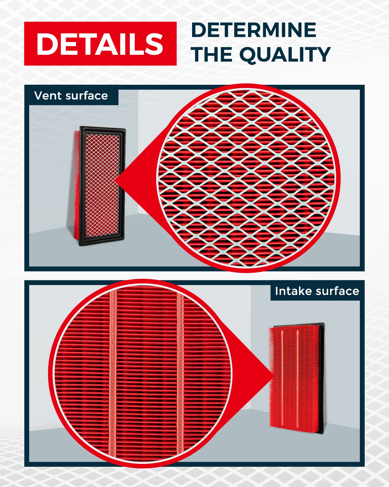 Kax Premium Engine Air Filter, Gaf031 (Ca10242) Replacement For Explorer, Edge, Flex, Fusion, Taurus, Mks, Mkt, Mkx, Mkz, Mzd6,