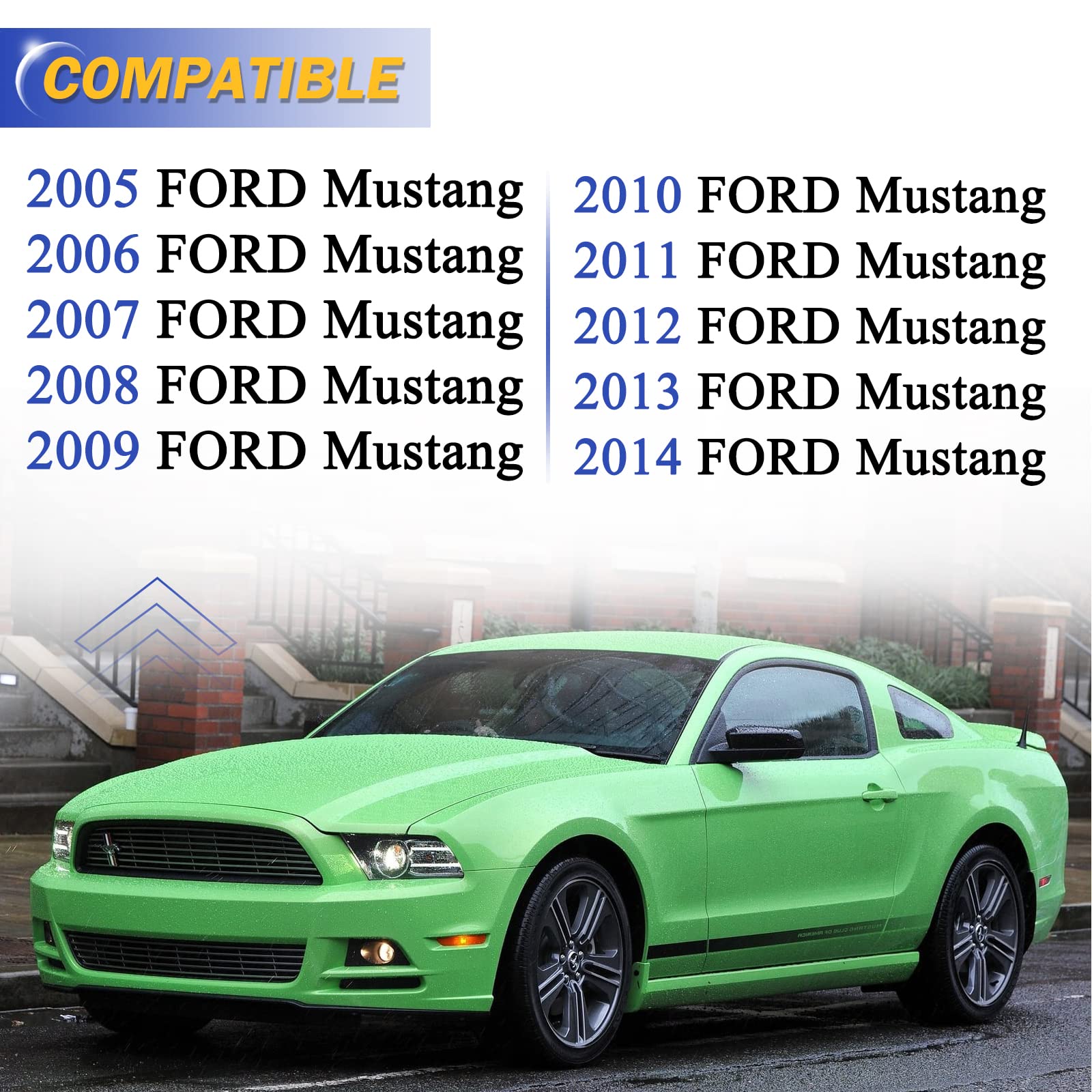 Zinc-Nickel Alloy Front Stabilizer Sway Bar Links For 2005 2006 2007 2008 2009 2010 2011 2012 2013 2014 Ford Mustang 4R3Z5K483Aa