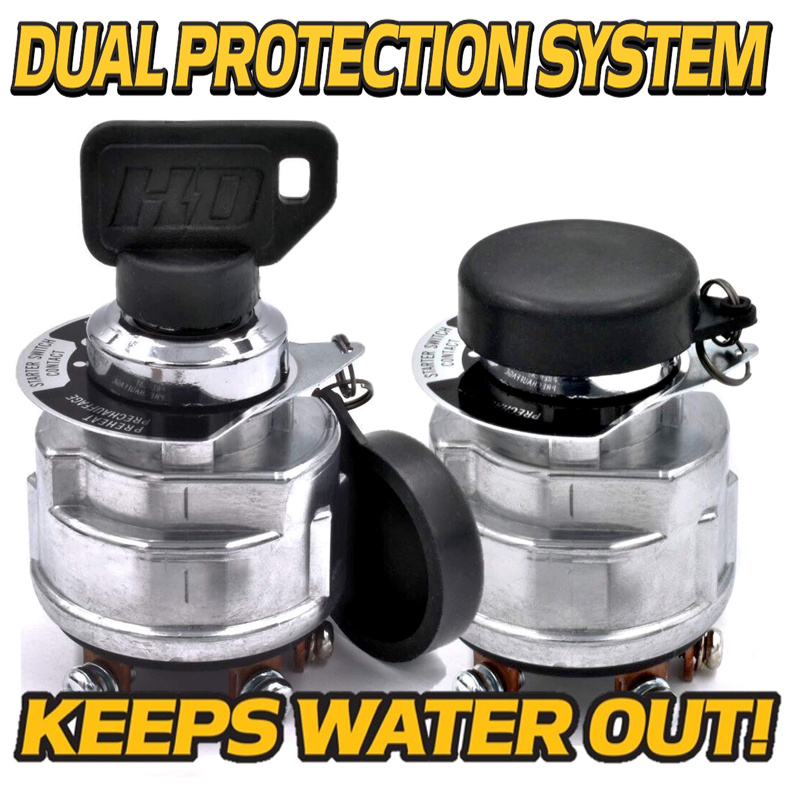 HD Switch 66706-55120 1E013-63590 Starter Ignition Key Switch fits Kubota Compact Tractor B4200D B5100 B6100 B7100 V1305 V1505 D