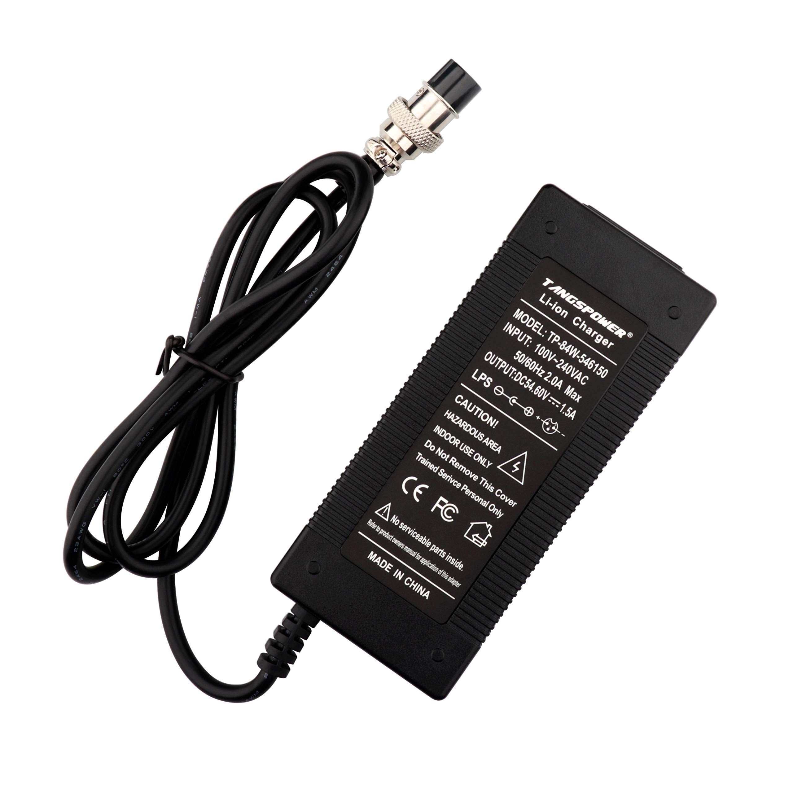 54.6V Adapter Charger 13S 48V Bike Charger For 48V Skywalker 8S Evercross H5 Kugoo M4/X1/M4 Pro 48V Battery Pack Charger