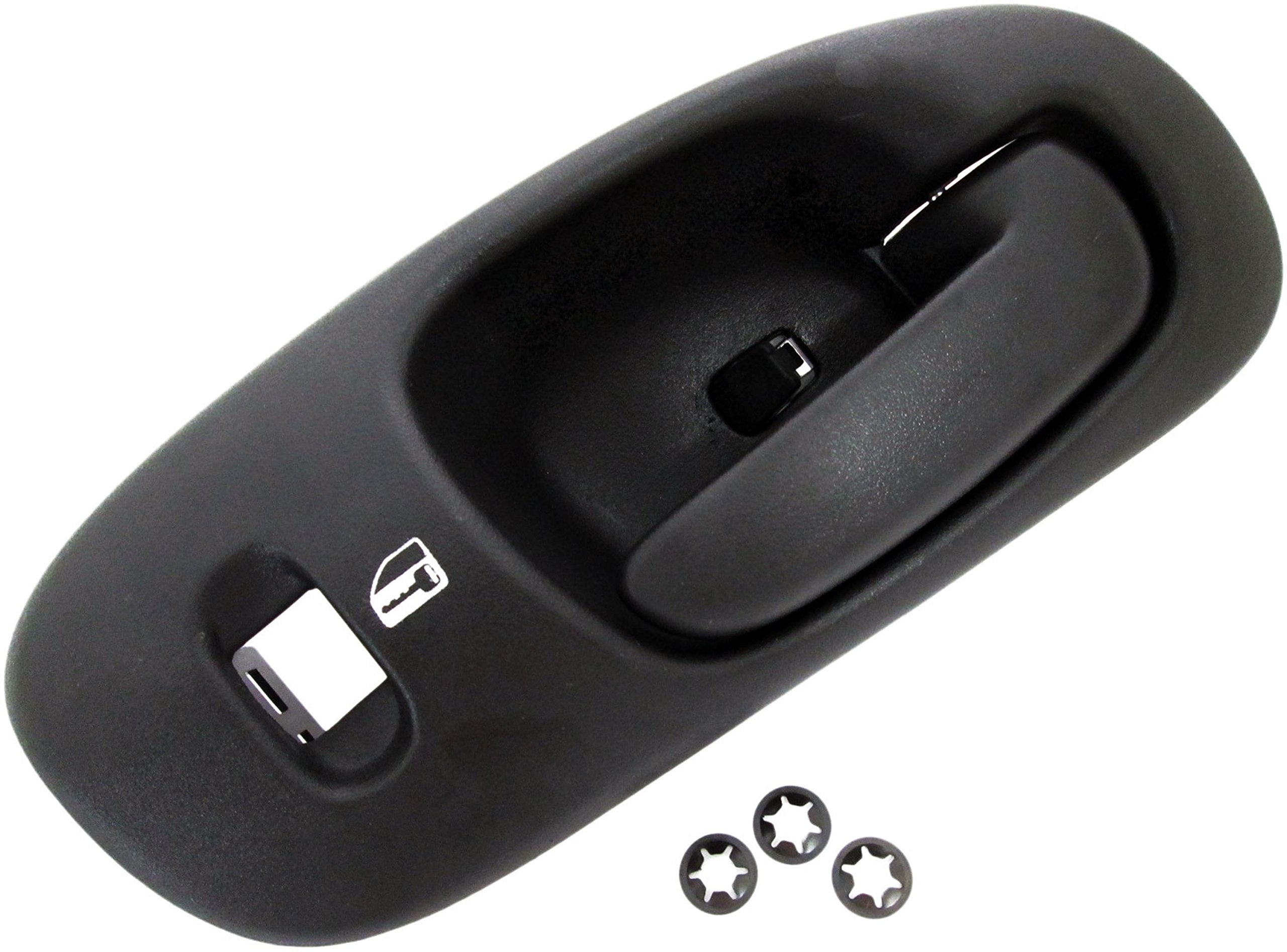 Dorman 82089 Front Passenger Side Interior Door Handle Compatible With Select Dodge Models, Black; Textured
