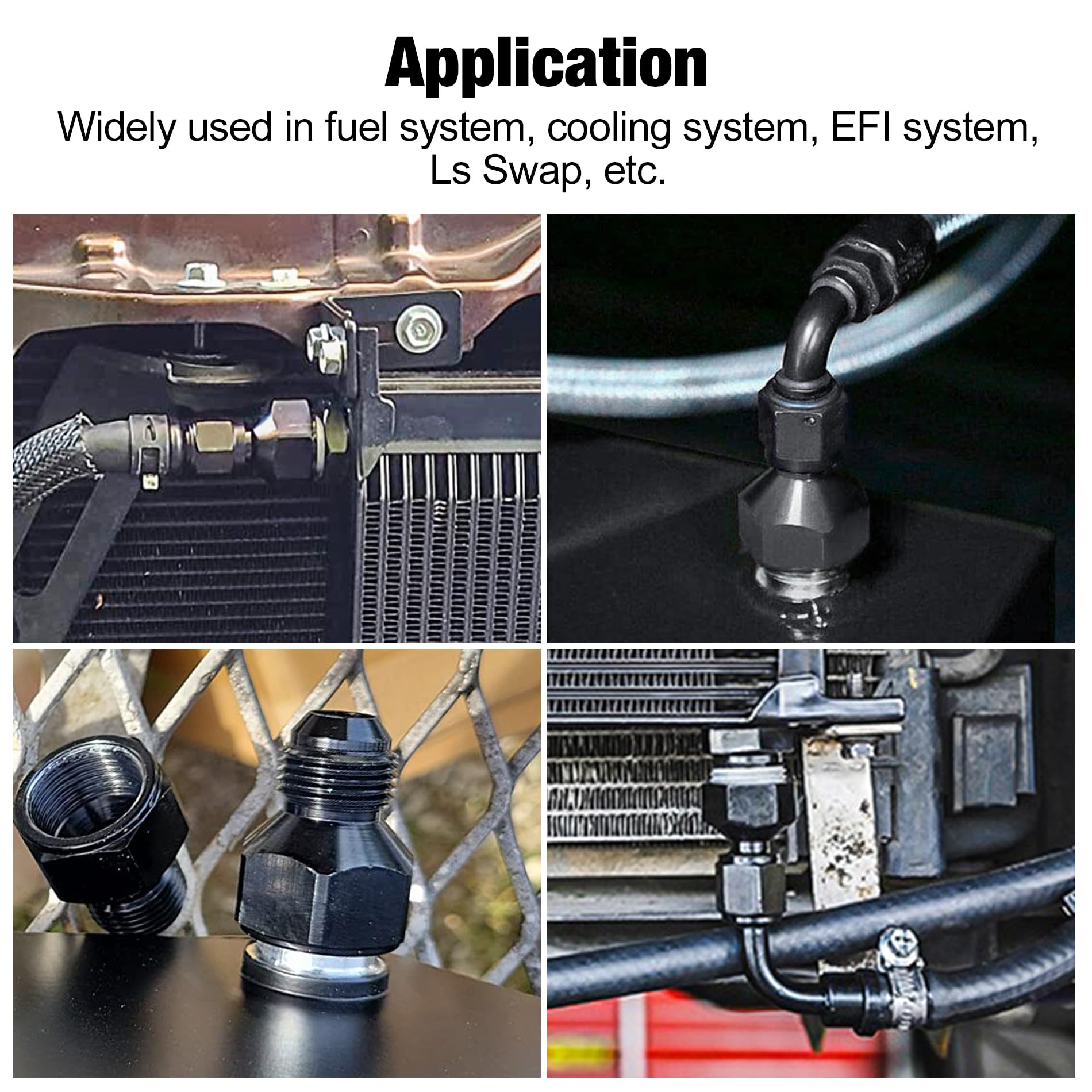 EVIL ENERGY 4AN Female to 6AN Male Falre Reducer Expander Adapter Fitting 2Pcs