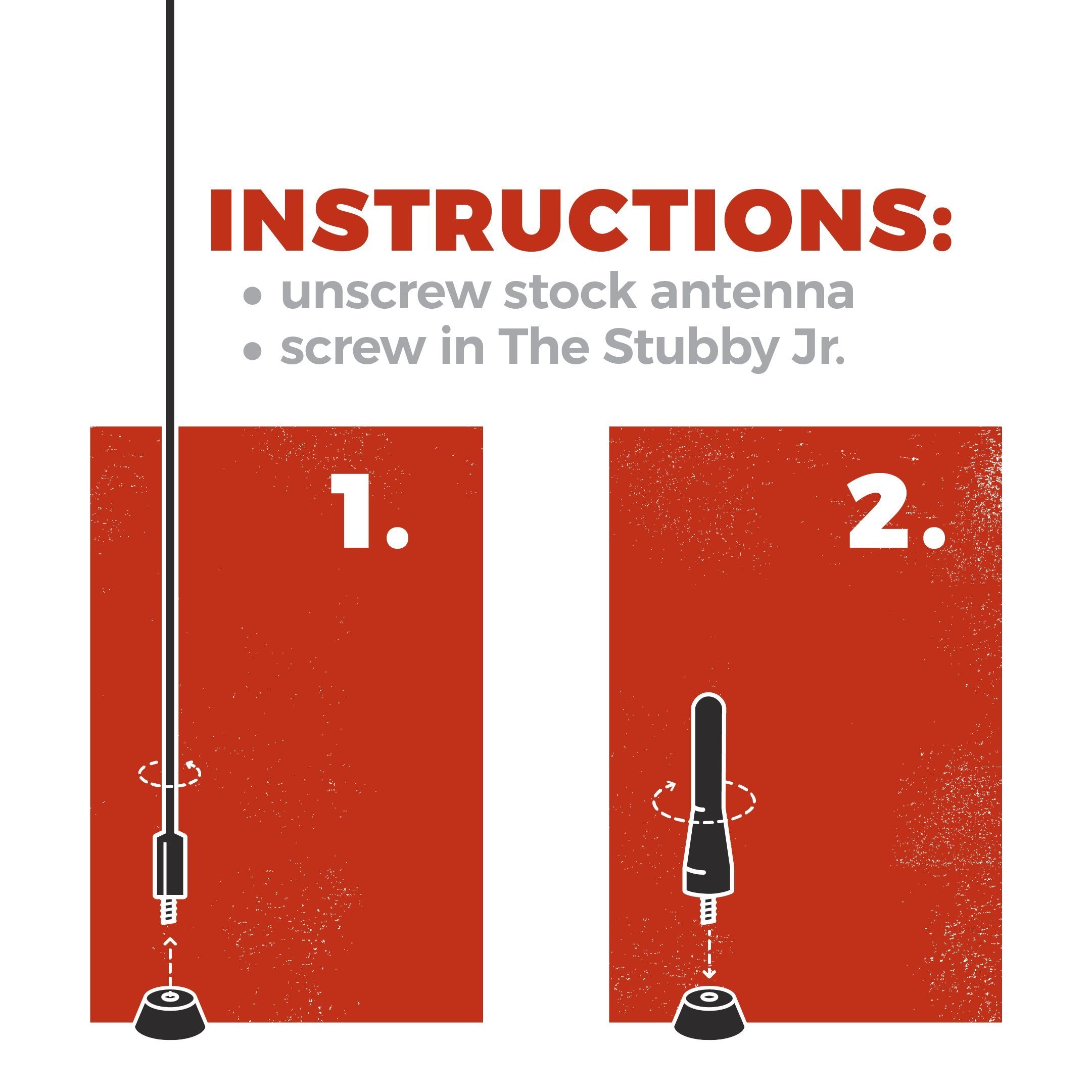 Cravenspeed Stubby Jr Antenna Compatible With Gmc Acadia 2007-2015 | 2 Inches | Short Antenna Replacement | Made In The Usa