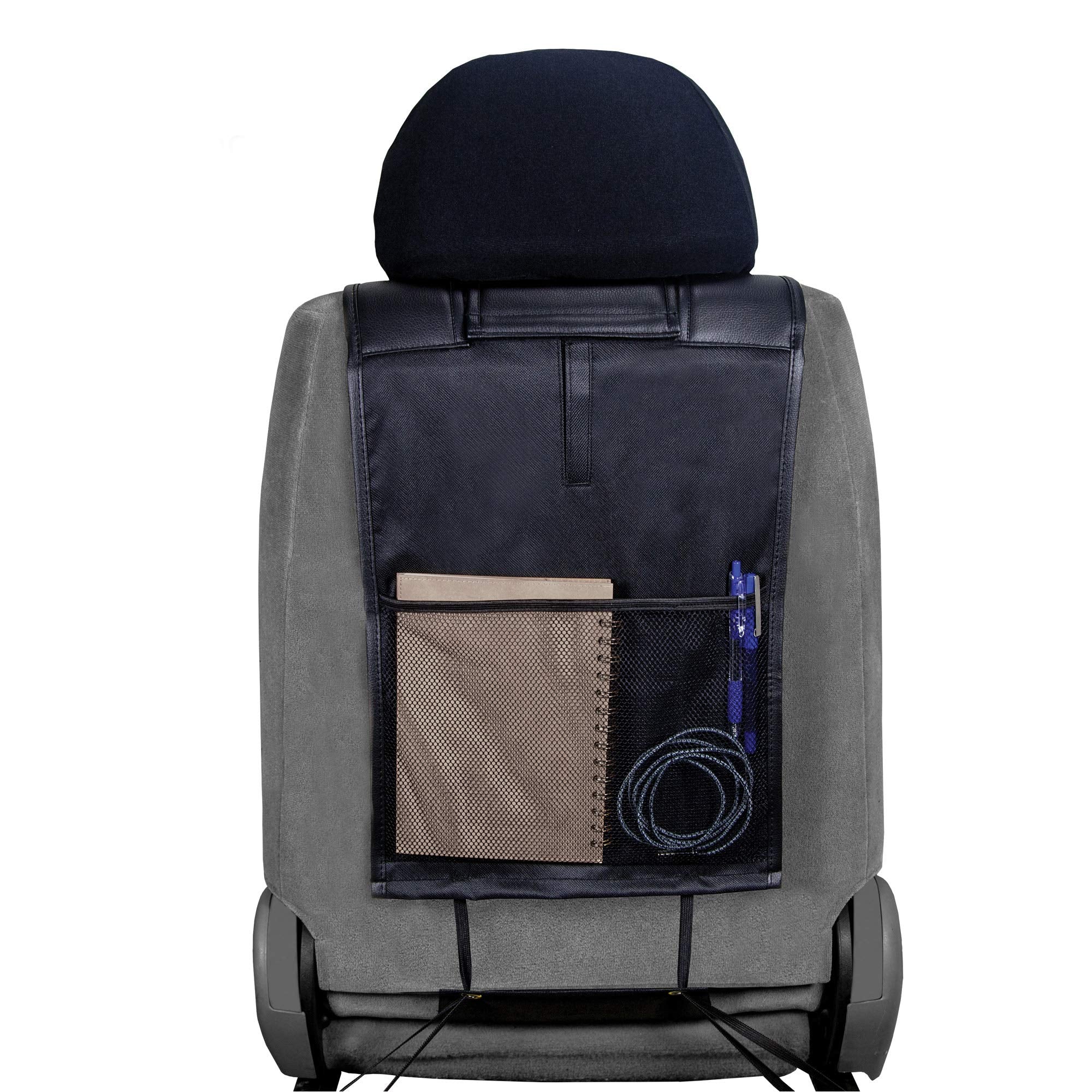 Plasticolor 008631R01 Deluxe Seat Cover Compatible with Jeep Embrodired Logo High Contrast Stitching Premium 3 Piece Sideless Ca