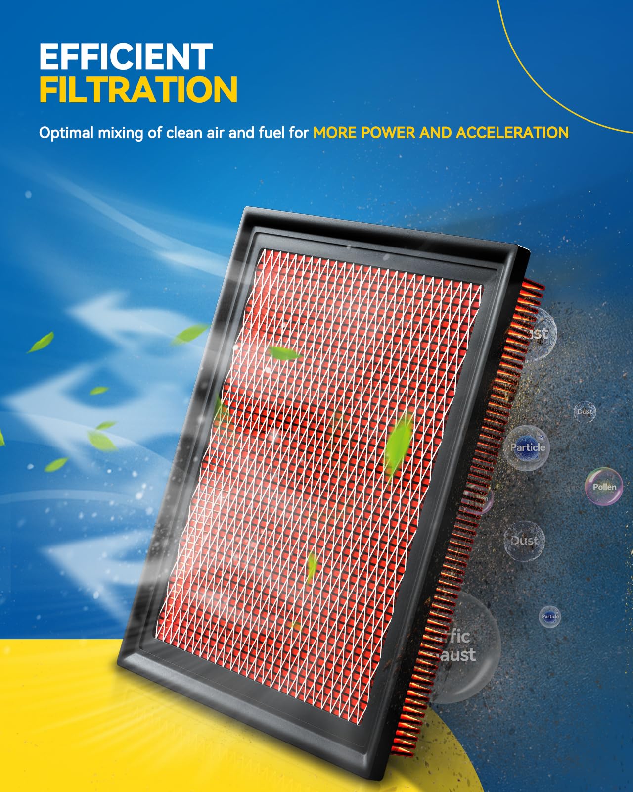 Philtop Upgraded Engine Air Filter Ca11876 Replacement For Audi A3, A3 Quattro, Q3, S3, Tt Quattro & Volkswagen Arteon, Golf, Gt
