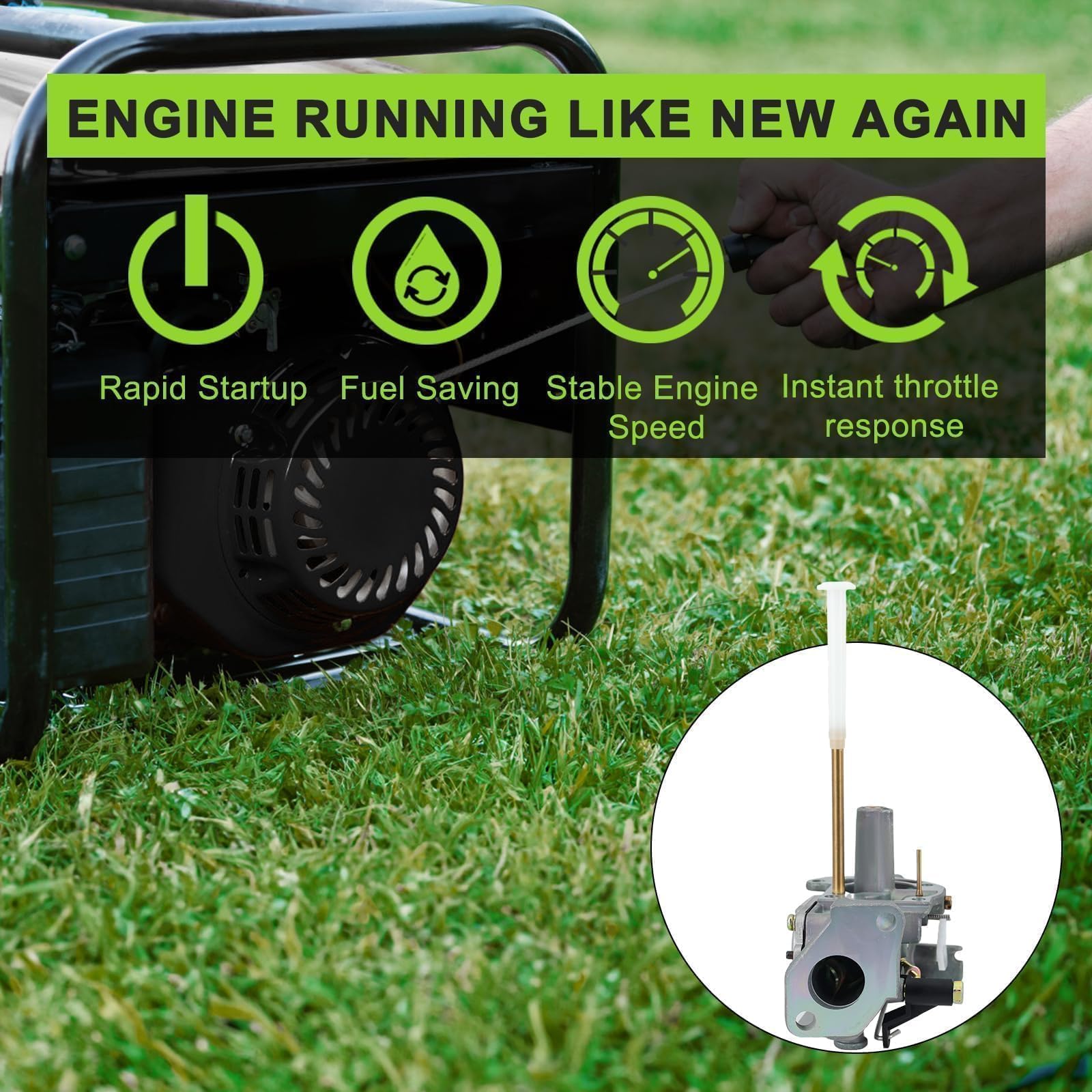 Harbot 498298 Carburetor For 5 Hp Briggs And Stratton 135202 130202 112232 135200 132232 112200 130200 492611 495426 495951 6927