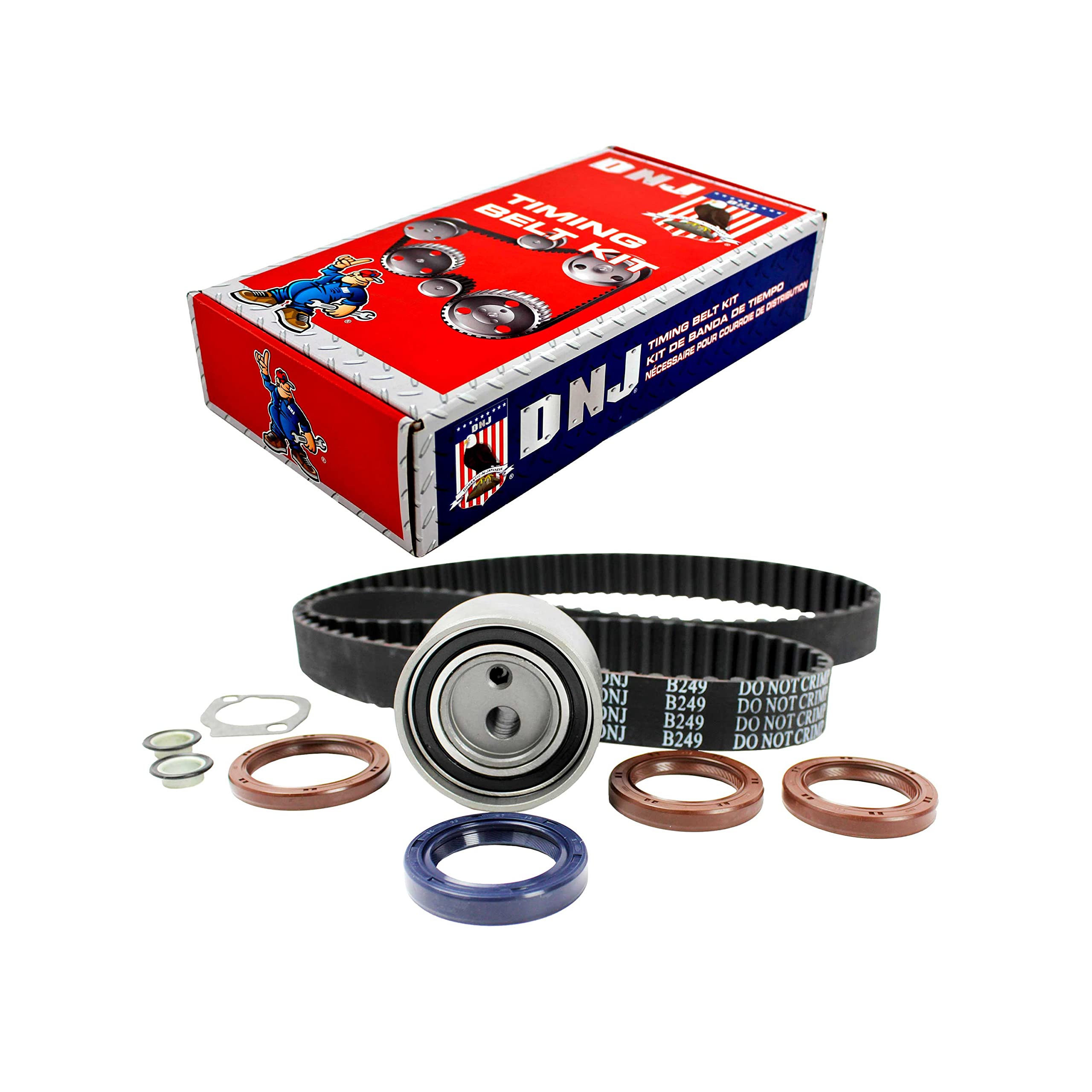 DNJ TBK634 Timing Belt Kit for 1994-2004 / Infiniti, Mercury, Nissan / D21, Frontier, Maxima, Pathfinder, Pickup, Quest, QX4, Vi