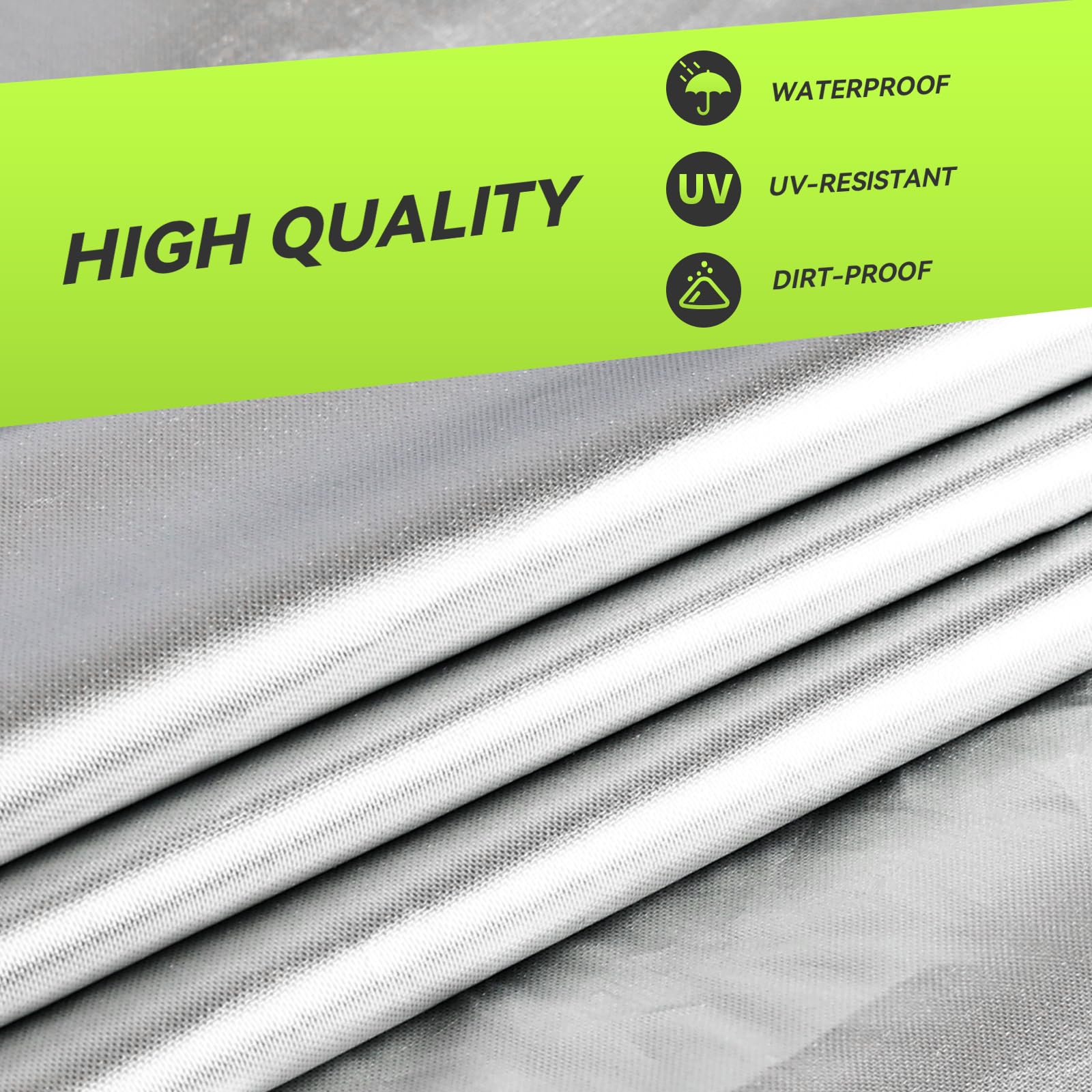 RVMATE RV Tire Covers, Dual Axle Wheel Cover (2 Pack) Fits 27''-30'' Diameter Tires, Waterproof Anti-UV 420D Oxford Silver Dual