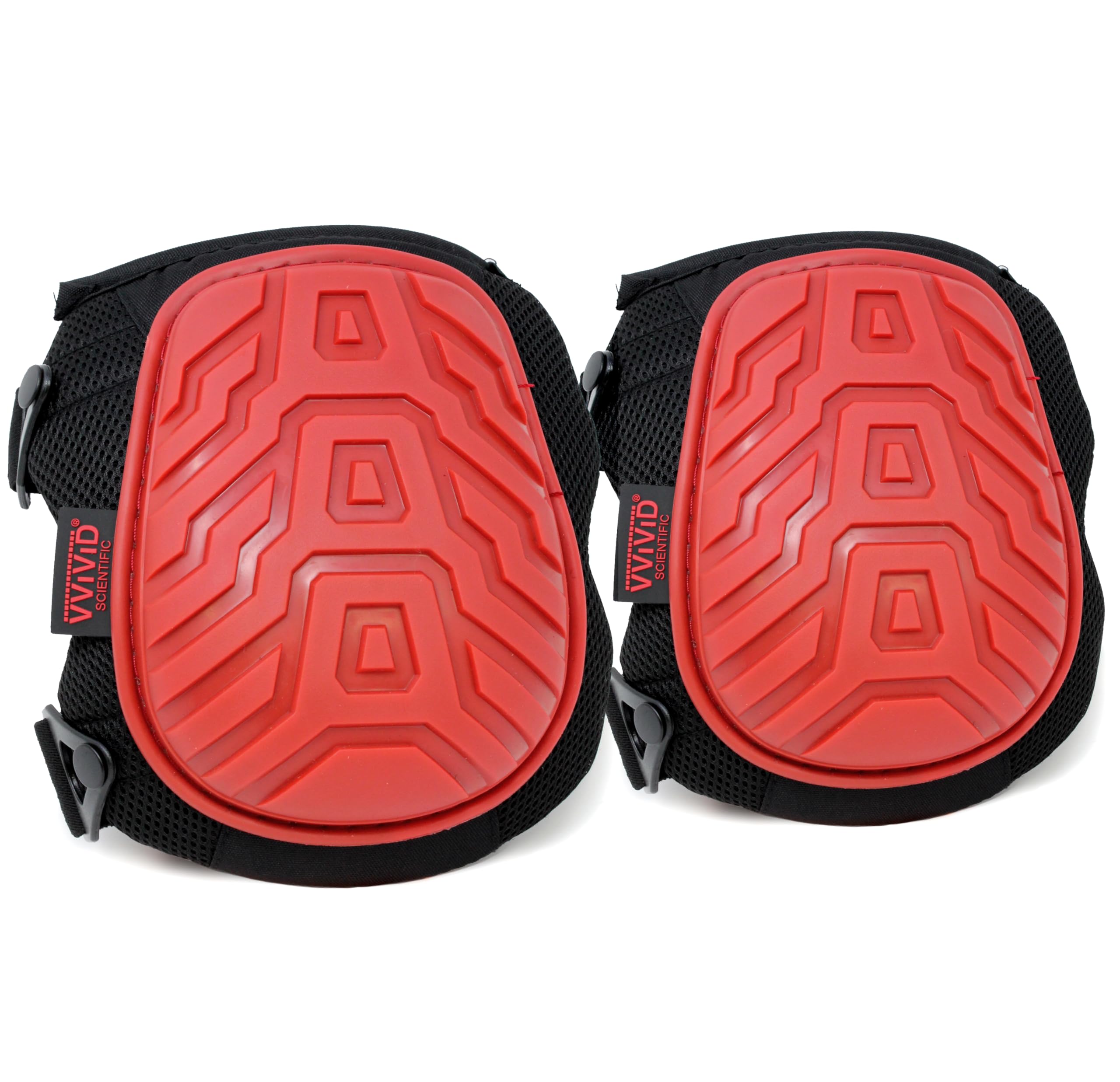 Vvivid Heavy-Duty Knee Pads (Double Strapped Gel Kneepads)