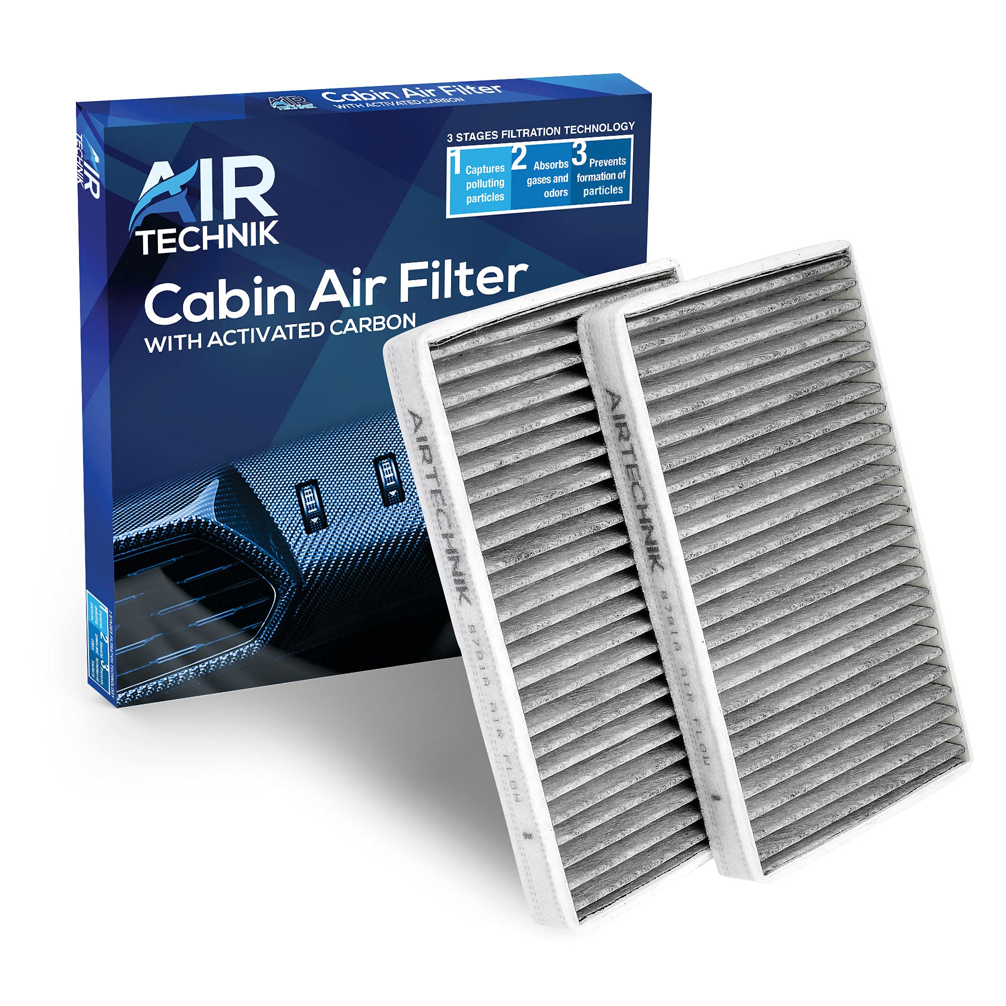 Airtechnik Cf8791A Cabin Air Filter W/Activated Carbon | Fits Cadillac Escalade, Ext/Chevrolet Avalanche, C3500Hd, Silverado, Su