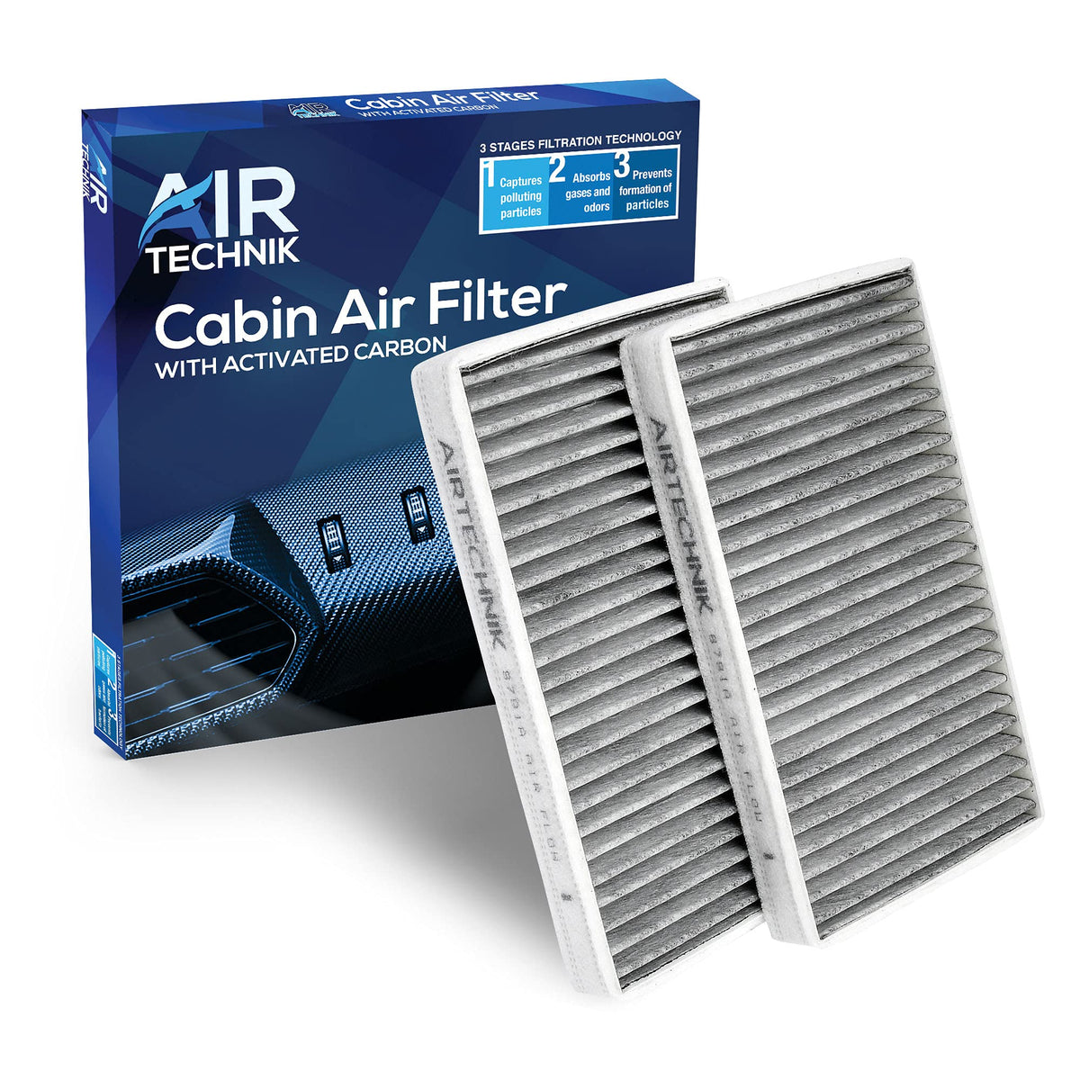 Airtechnik Cf8791A Cabin Air Filter W/Activated Carbon | Fits Cadillac Escalade, Ext/Chevrolet Avalanche, C3500Hd, Silverado, Su