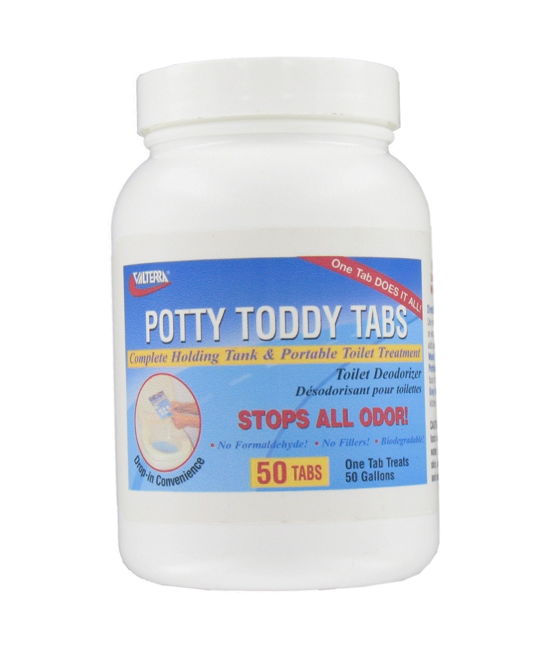 Valterra Q5004 Potty Toddy Tab - (50 Per Bottle)