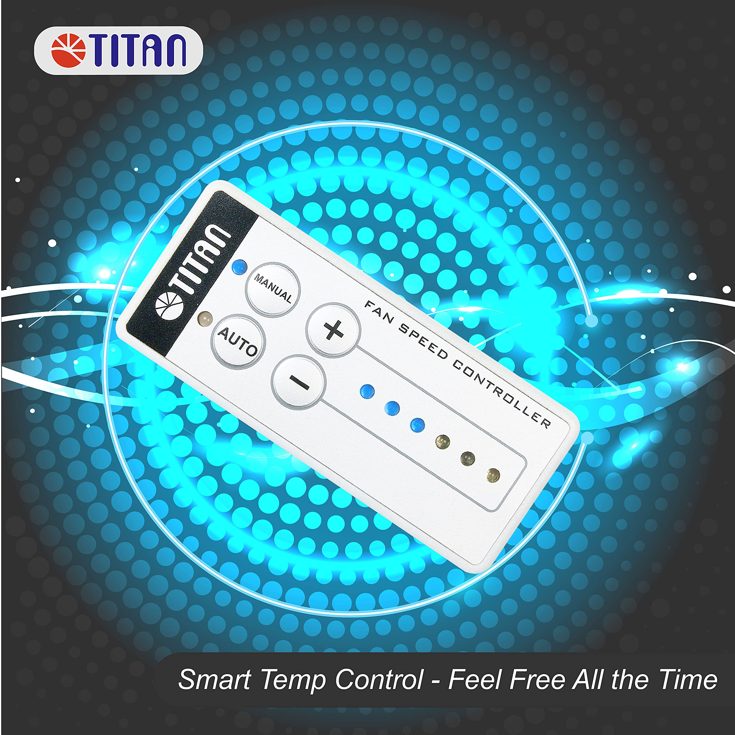 TITAN- 12V DC Double Rack Mount Ventilation Cooling Fan for Fridge Vent and Ventilation Grille with Speed Controller (90mm)