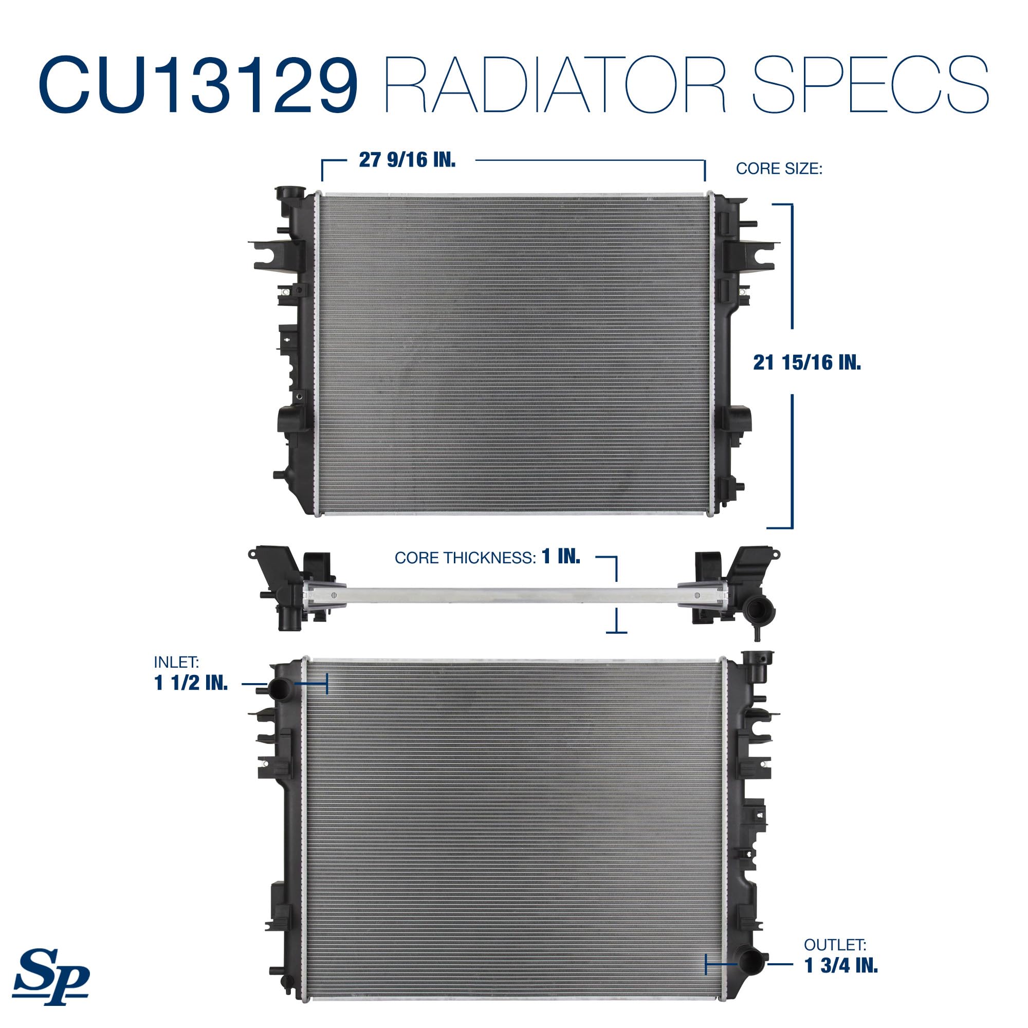 Spectra Premium Cu13129 Radiator Compatible With Dodge Ram Trucks