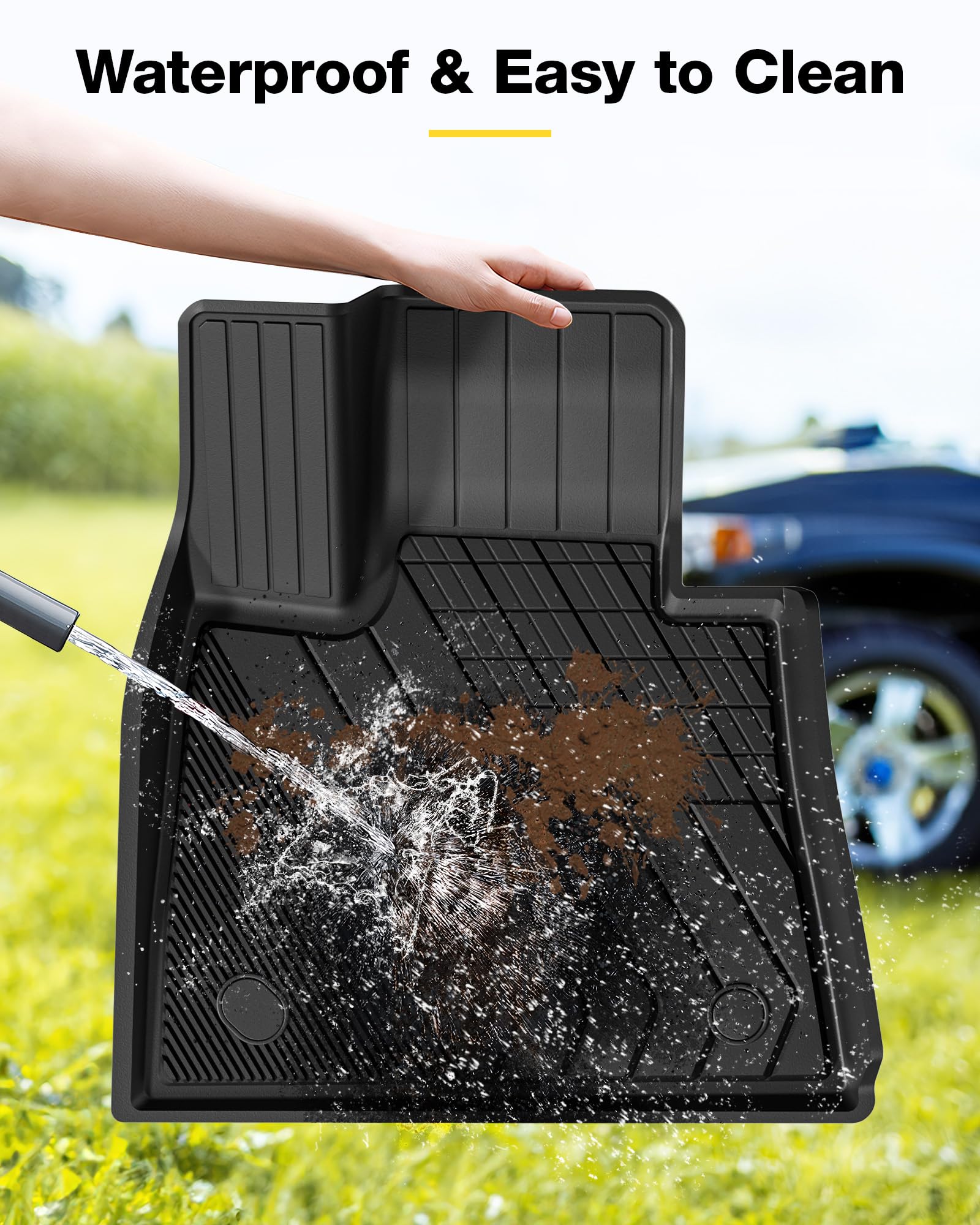 3W Floor Mats Fit For Bmw X7 7 Seats 2019-2024 2025 Tpe All Weather Custom Fit Floor Liner For Bmw X7 7 Passengers 1St & 2Nd Row