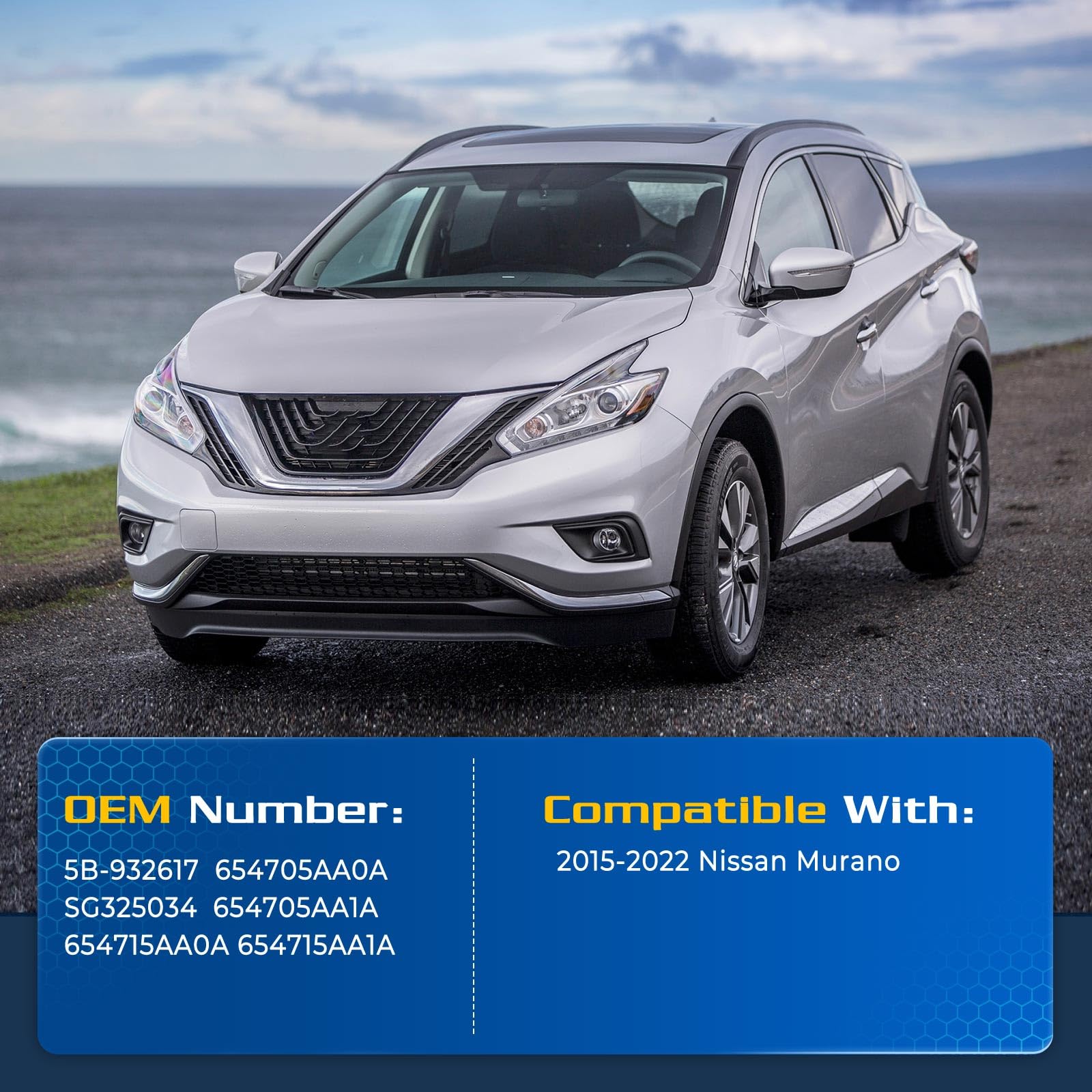 Arana Hood Struts Lift Support For 2015-2022 Nissan Murano, 7094 Front Hood Shocks Replacement Strut Fits Nissan Murano S Sl Sv,