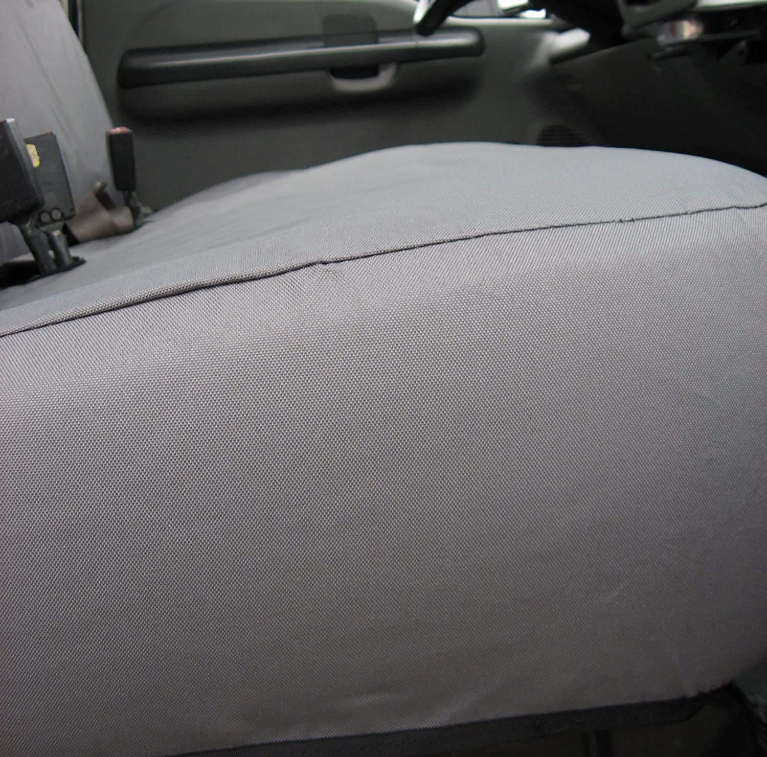 Durafit Seat Covers F236 C8 1999-2007 Ford F250-F550 Work Truck with a Front Solid Bench Seat, Custom Exact Fit Seat Covers (F236 C8 Gray Endura)