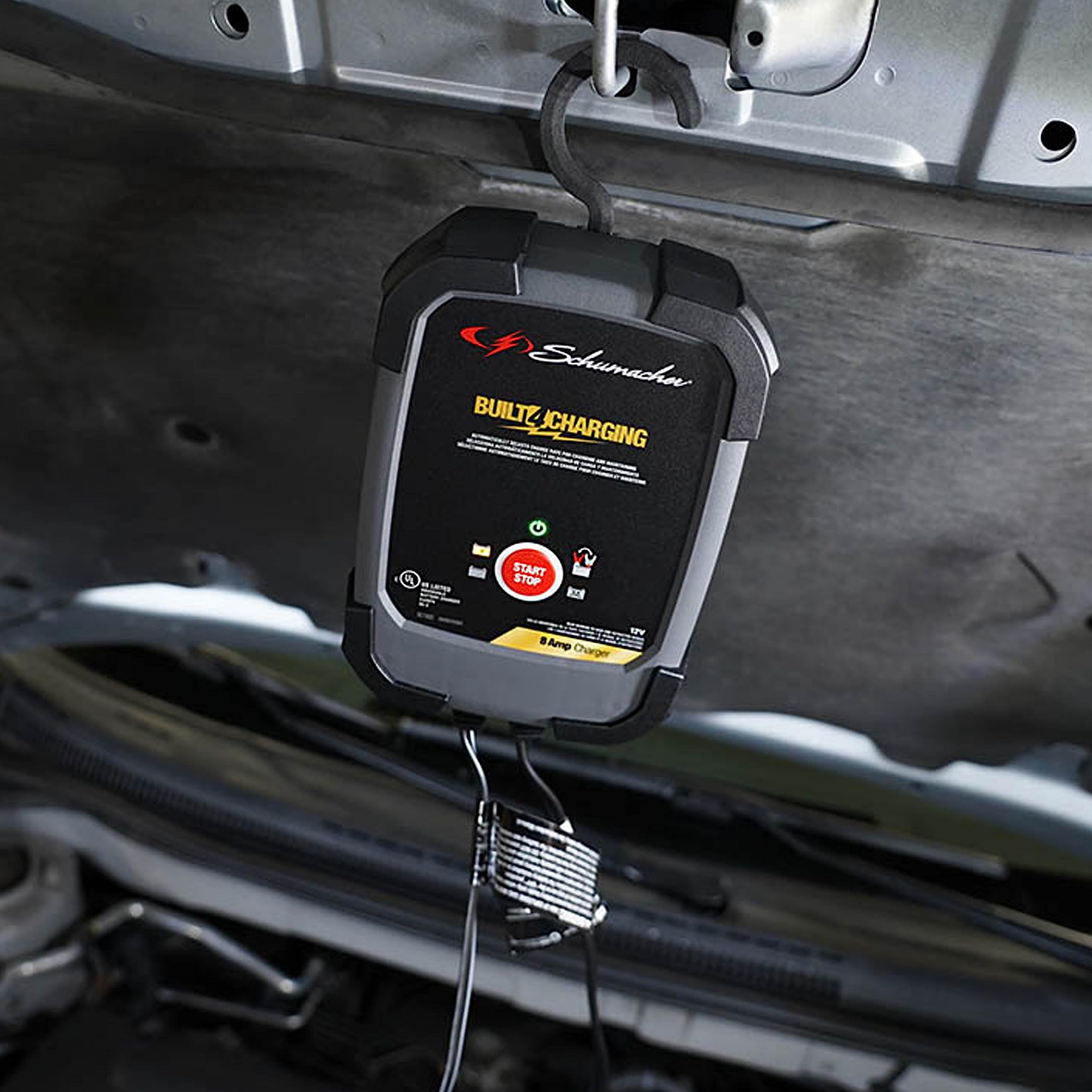 Schumacher Electric Battery Charger and Maintainer, SC1302, 3-in-1, Fully Automatic, 8 Amps, 12 Volt, for Car, Truck, SUV, and M