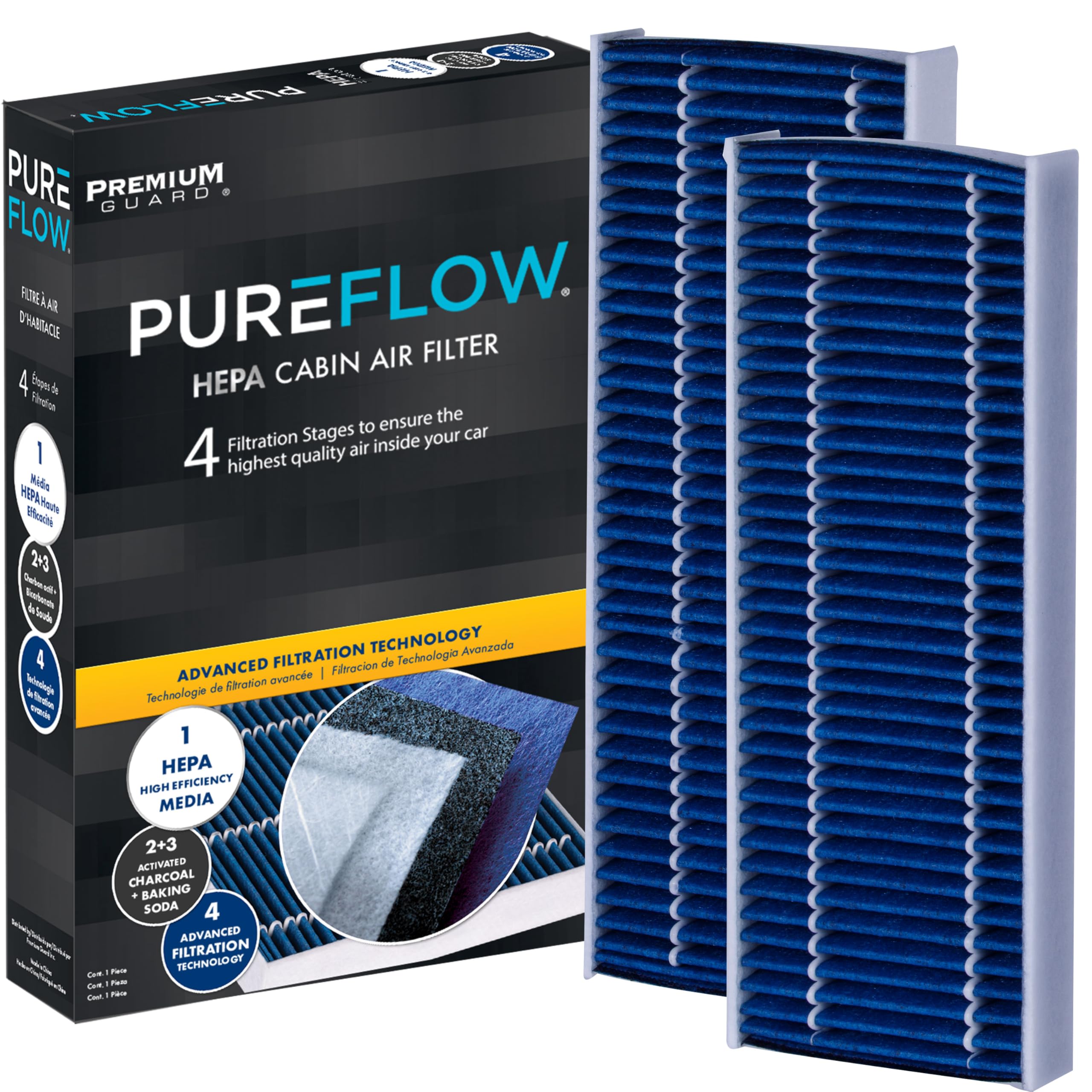 Pureflow Hepa Cabin Air Filter Pc5764Hx | Fits 2005-2020 Nissan Frontier, 2005-2012 Pathfinder, 2005-2015 Xterra, 2005-2009 Pick