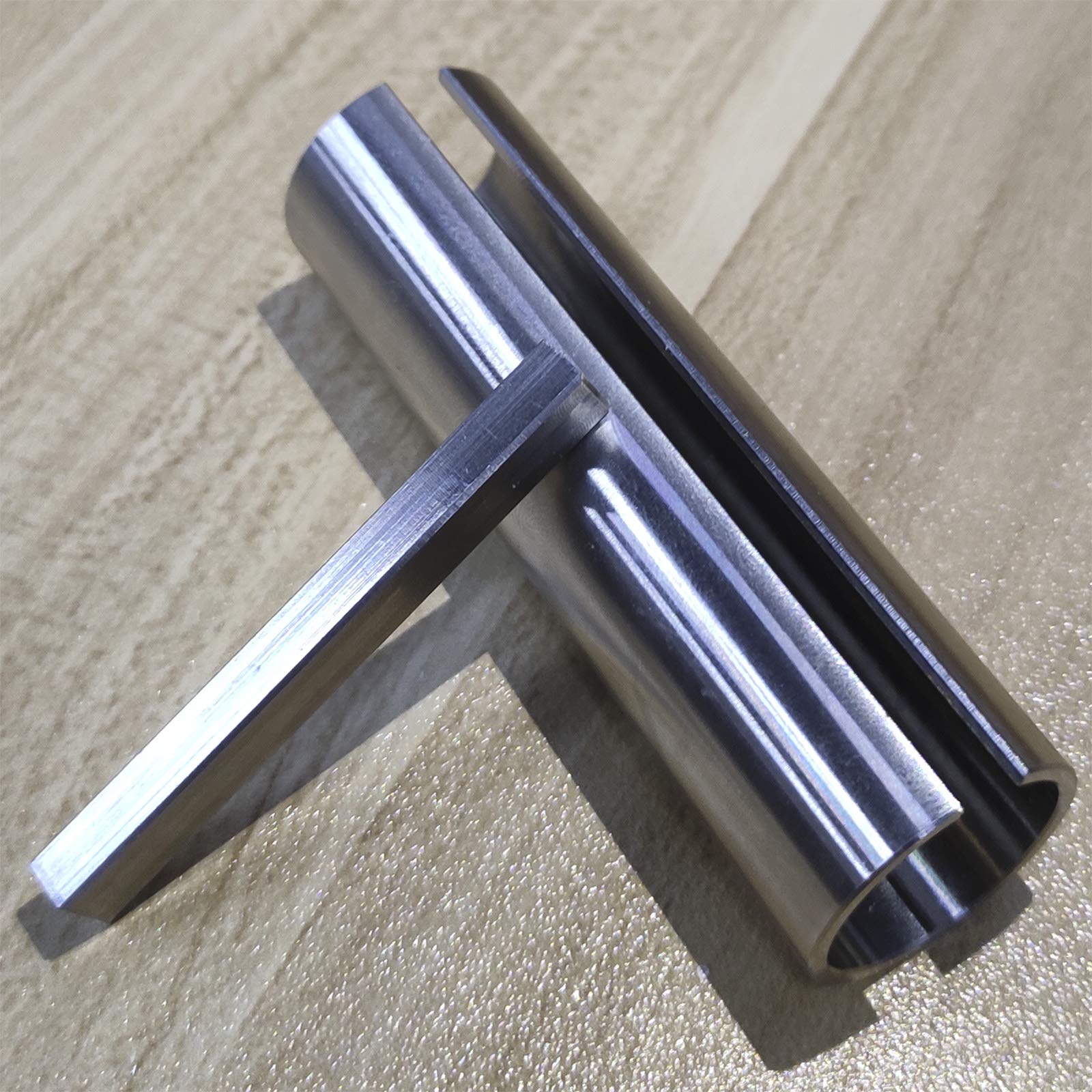 3Mirrors Crank Shaft Sleeve Adapter 3/4 To 7/8 Stainless Steel Adapter For Gas Engine Pulley Bore Reducer Sleeve Bushing W/ 3/16 Key