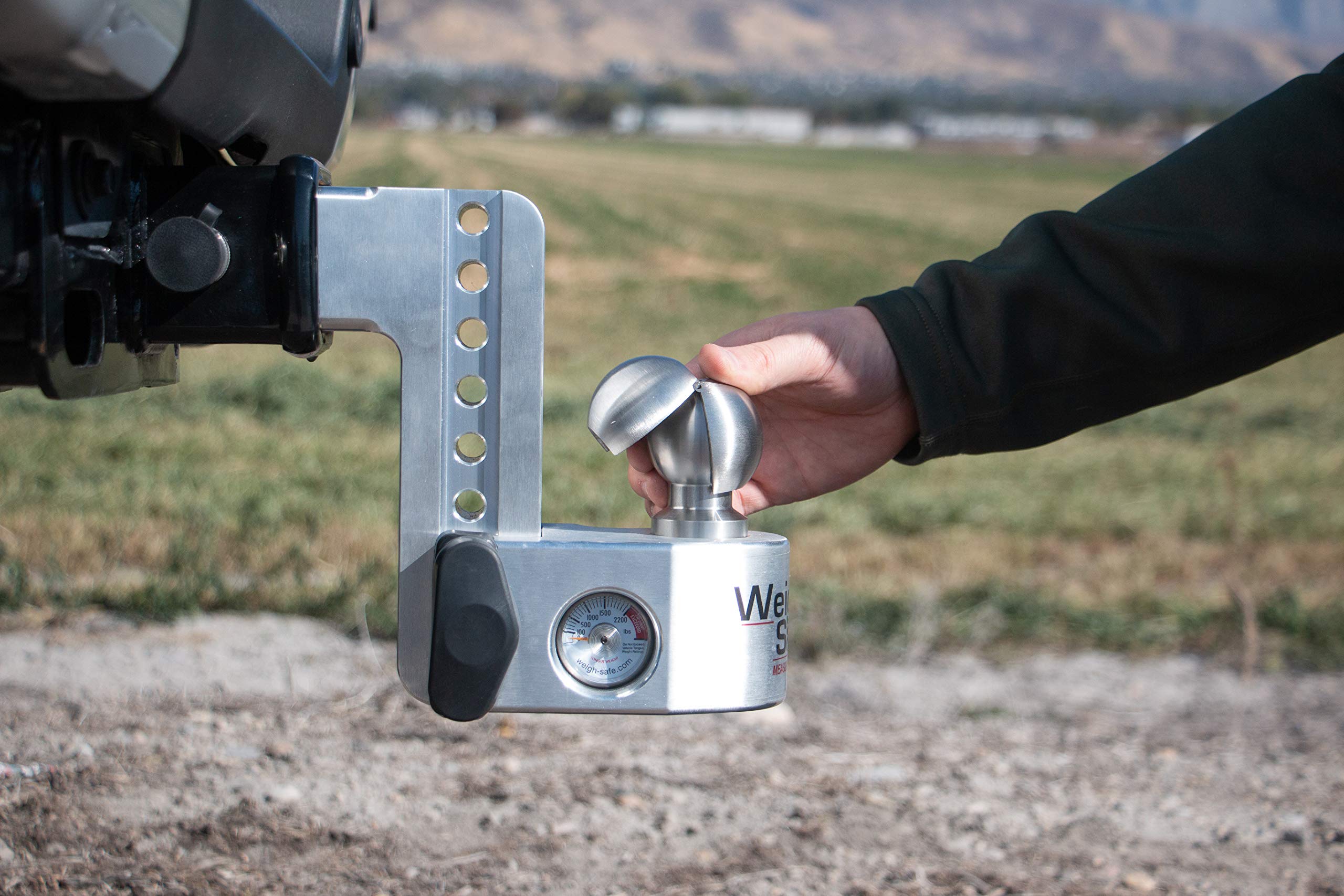 Weigh Safe Clamshell - Stainless Steel Tow Ball Adapter - Converts 2'' Tow Ball to 2-5/16'' - Universal Fit - Premium Hitch Acce