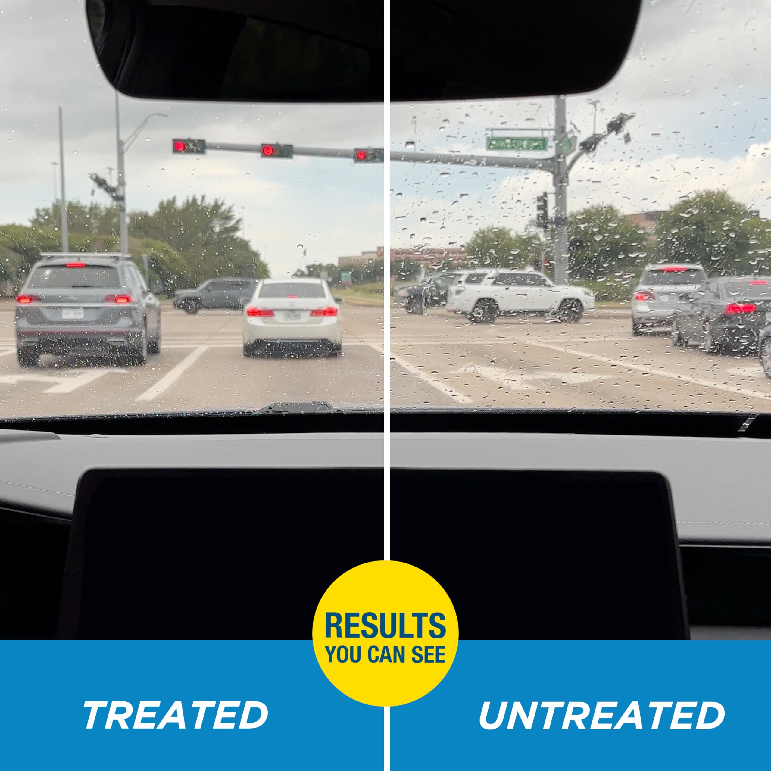 Rain-X 630177Srp Cerami-X Glass Cleaner + Water Repellent, 23Oz - Improved Haze-Free Formula For Enhanced Streak Free Clarity, D