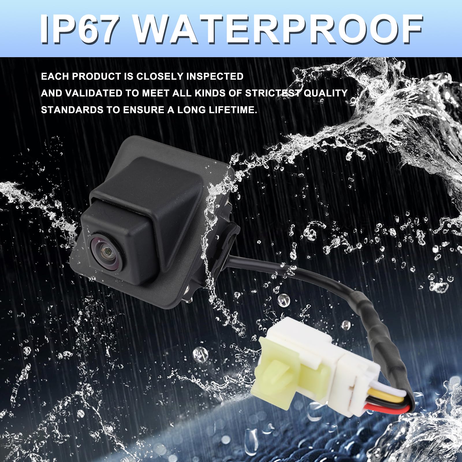 Arokzn Rear View Backup Camera Compatible With 2011 2012 2013 Hyundai Elantra Park Assist Camera Replaces # 957503X105