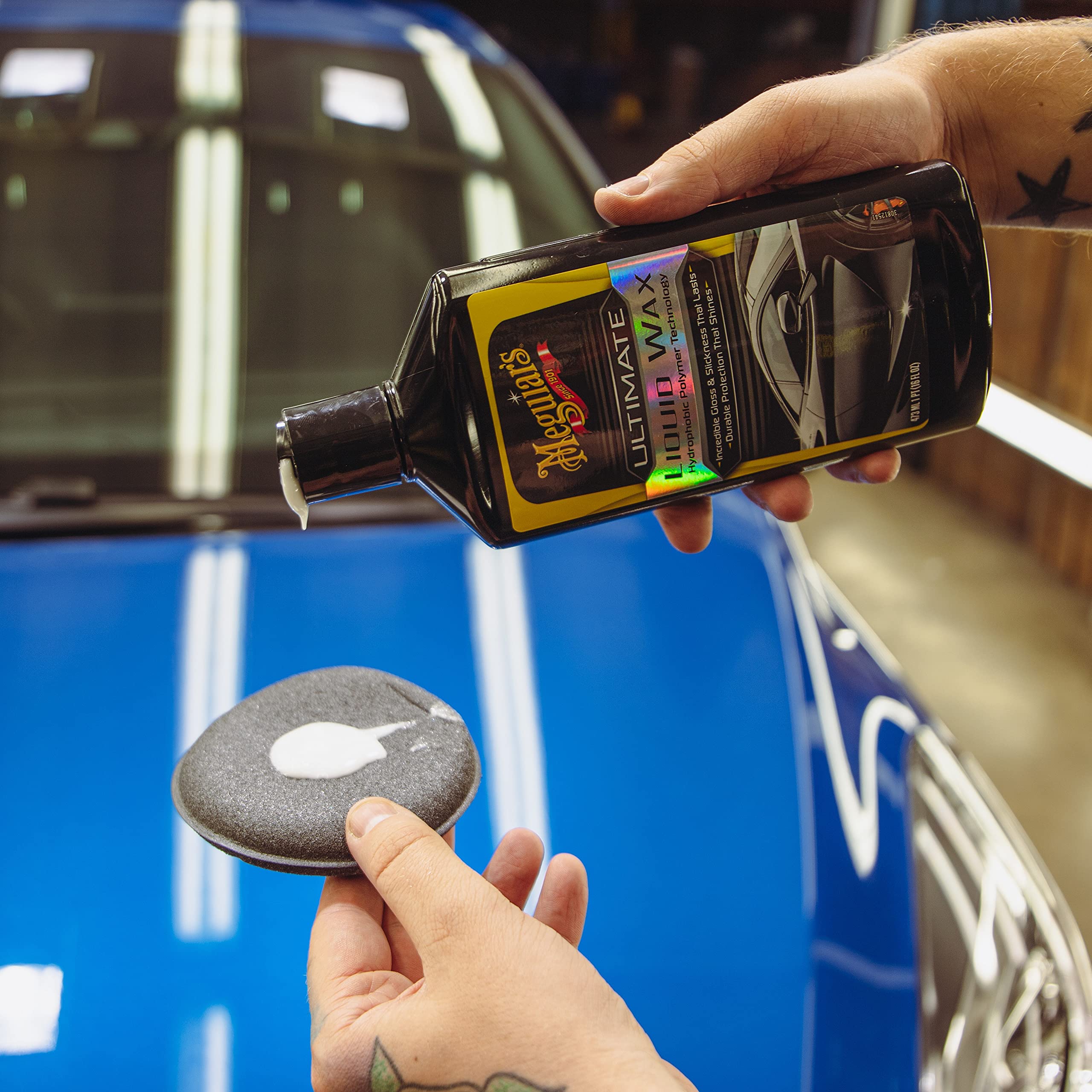 Meguiar's Ultimate Liquid Wax 473ml - G210516EU, Incredible Gloss & Slickness, 16 Fl Oz