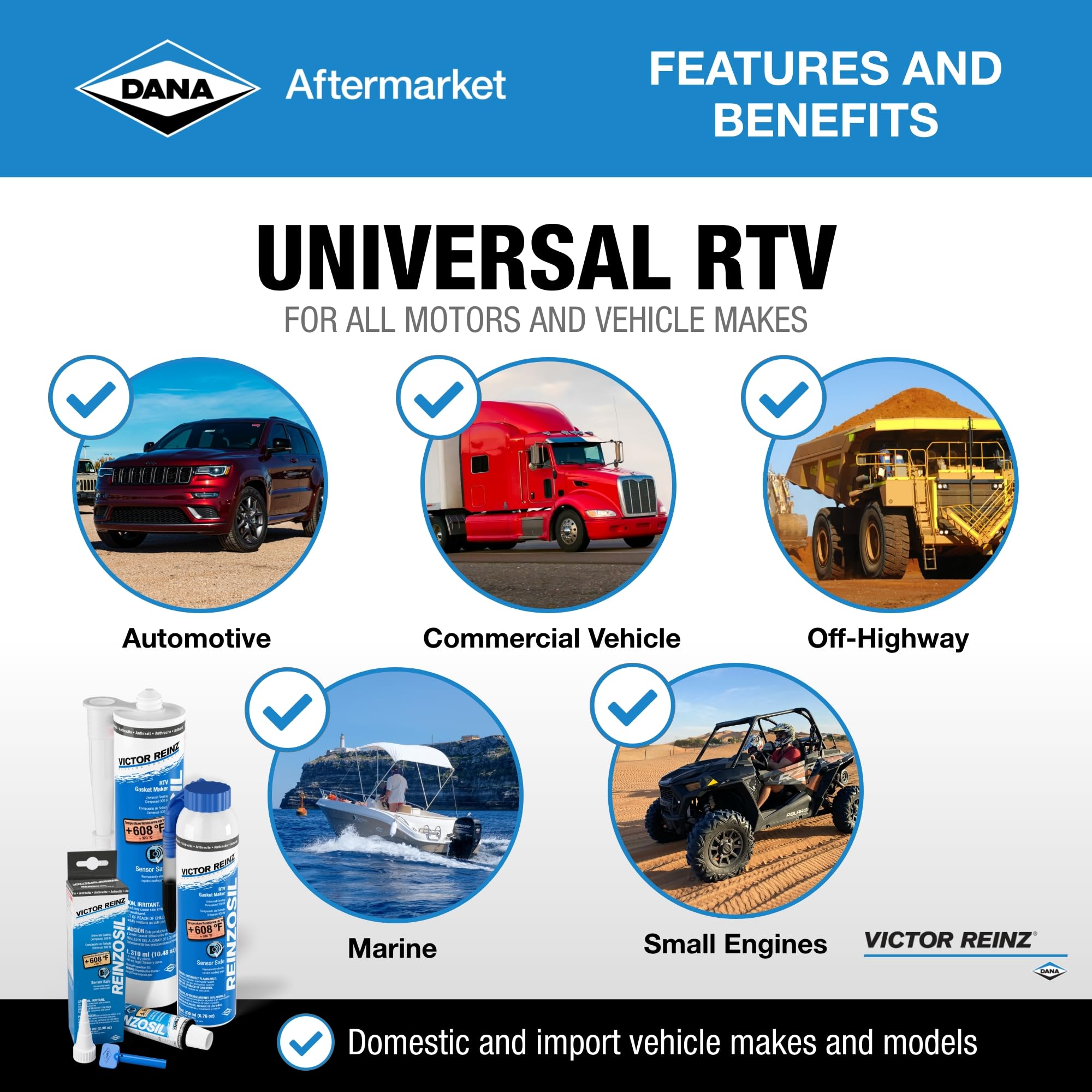 Victor Reinz 70-31414-20 Reinzosil RTV Silicone - 200 ml Tube