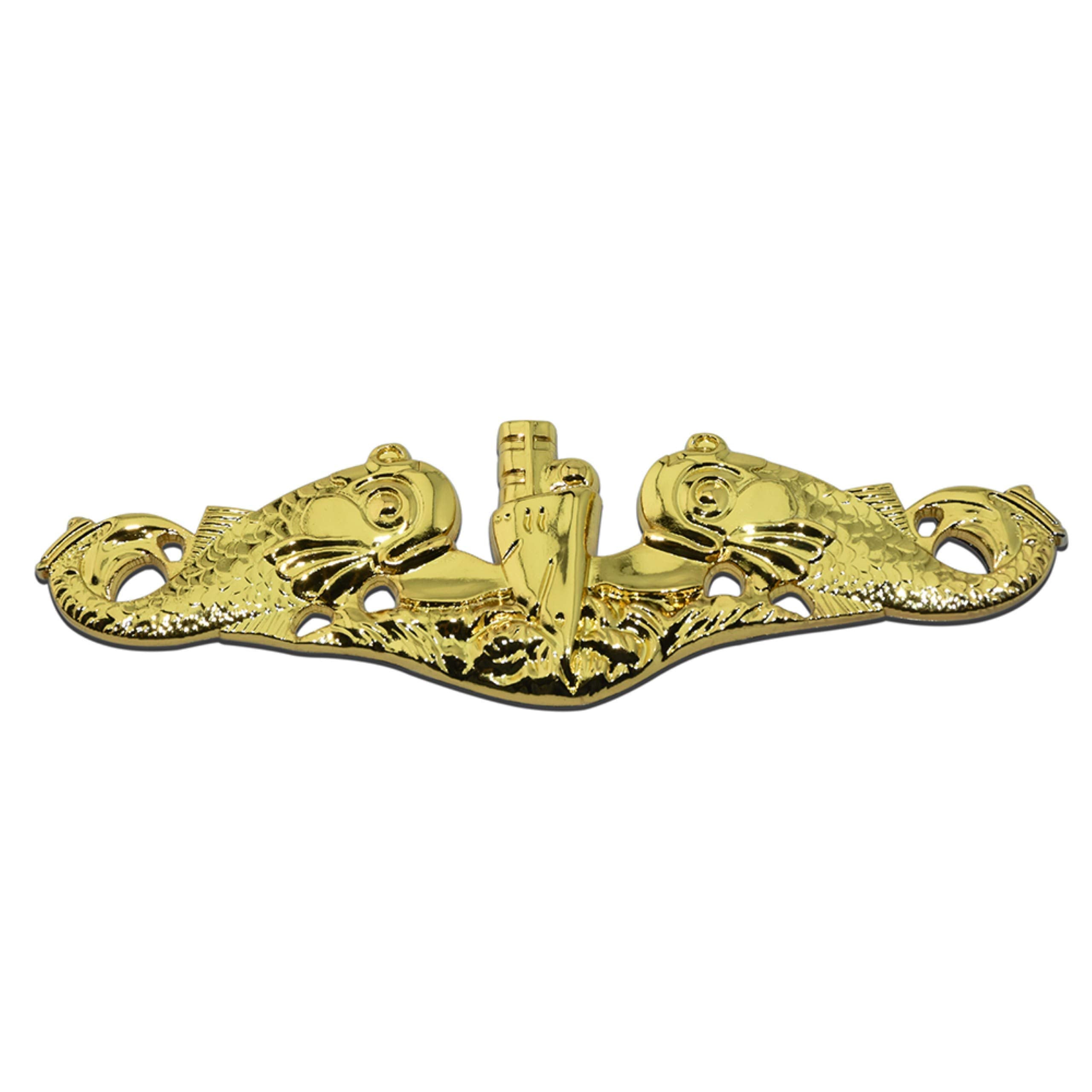 Navy Submarine Warfare Officer Metal Decal Auto Emblem