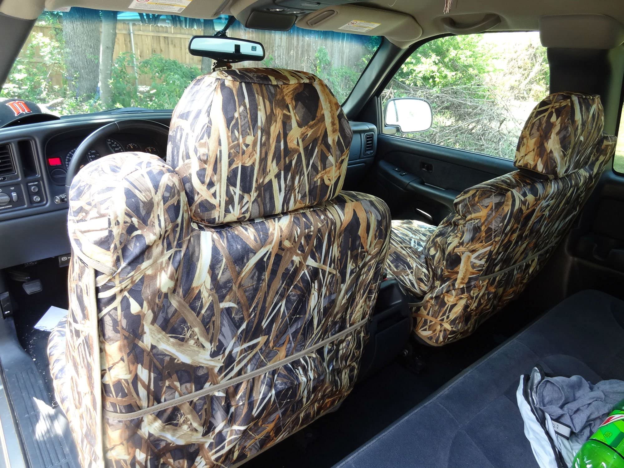 Durafit Seat Covers C991.Savanna Camo Seat Covers for Chevy Silverado, Suburban, Tahoe, GMC Sierra,Yukon Front Captain Chairs wi