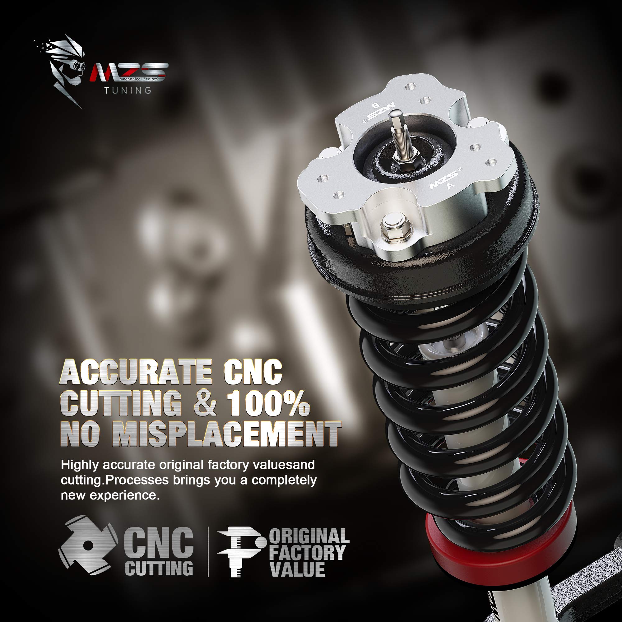 Mzs 2.5 Inch Front Leveling Kit Lift Strut Spacers Compatible With 2009-2024 F150 2Wd 4Wd