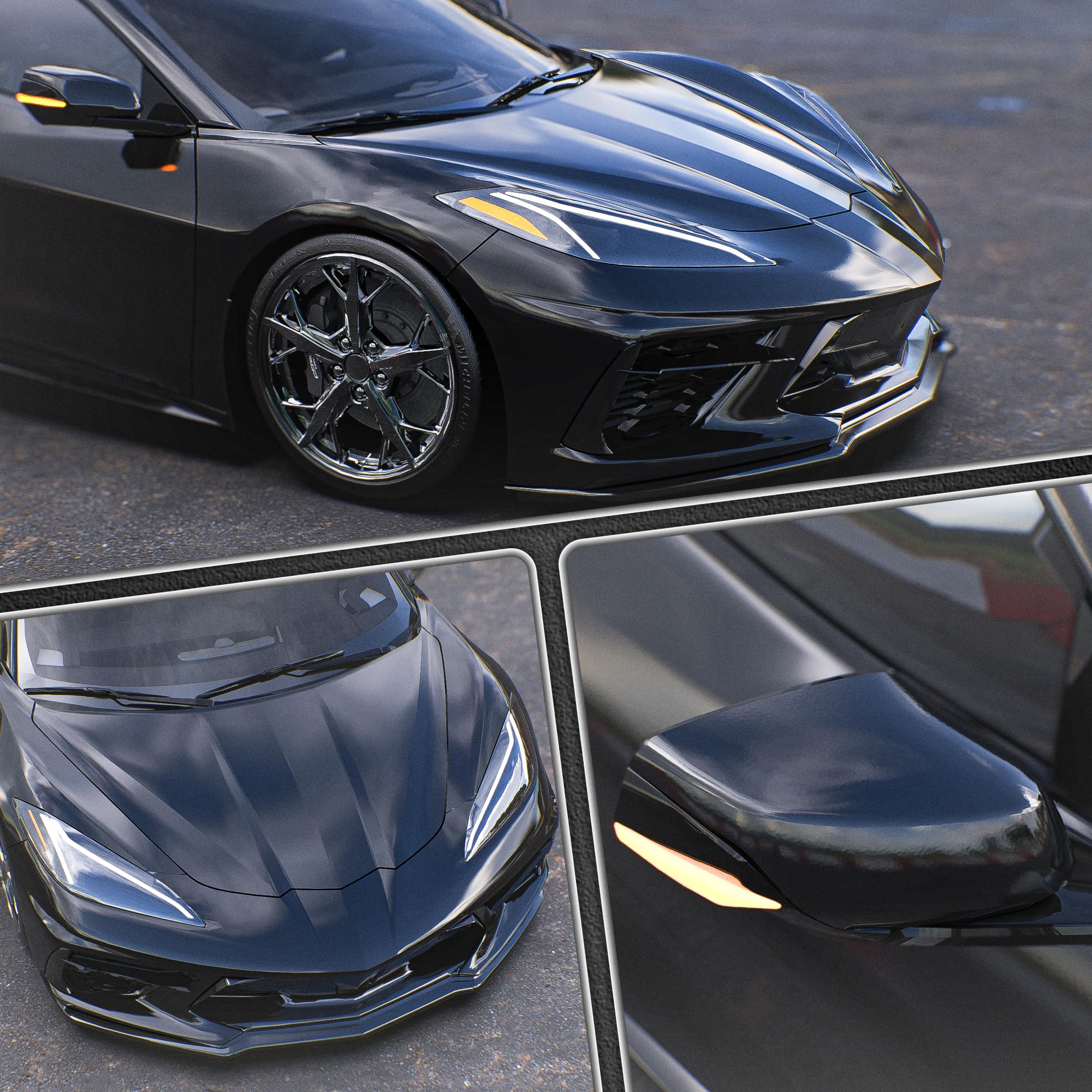 Arespark High Gloss Black Vinyl Wrap, Car Wrap Film Vinyl Roll Self Adhesive Film Black Sticker For Automotives Motos Interior E