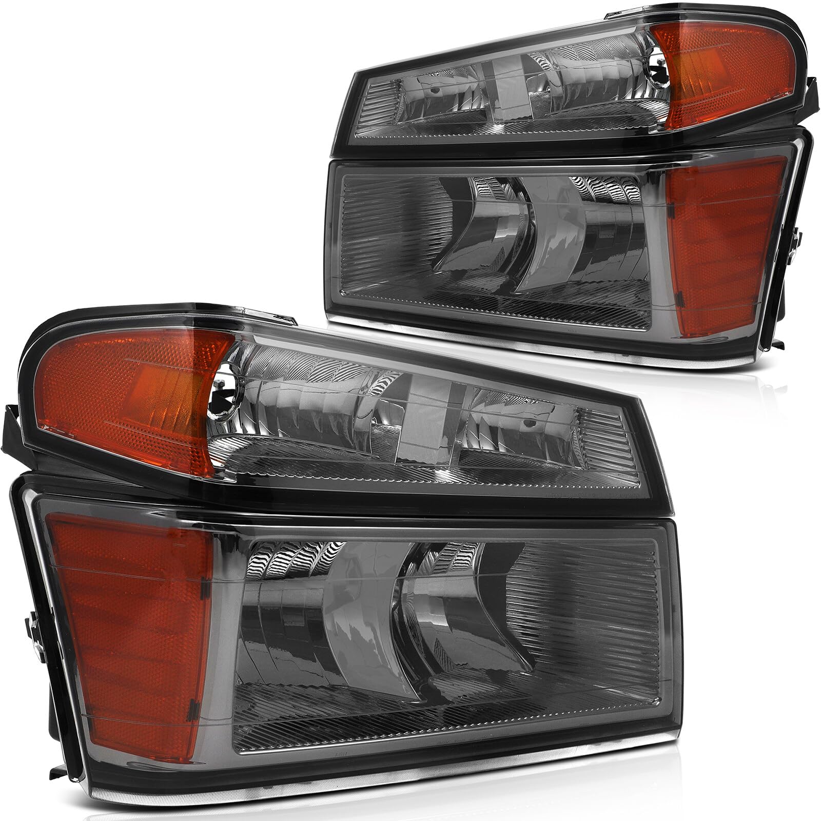 LBRST Headlights Fit 2004-2012 for Canyon, 2004-2012 for Colorado, 2006 for i-280 i-350, 2007-2008 for i-290 for i-370 Driver & 