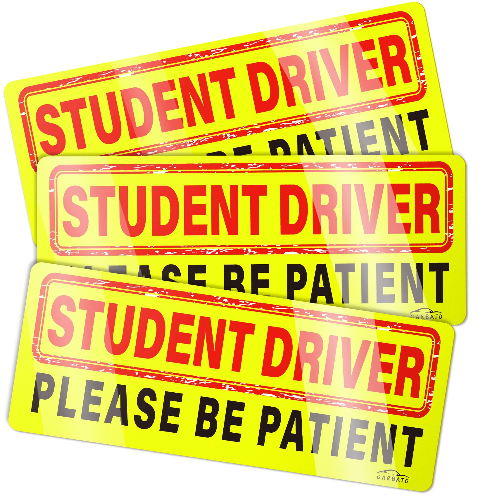 Student Driver Magnet For Car - Upgraded Please Be Patient Student Driver Vehicle Bumper Magnetic Sticker, Stronger Magnetic New