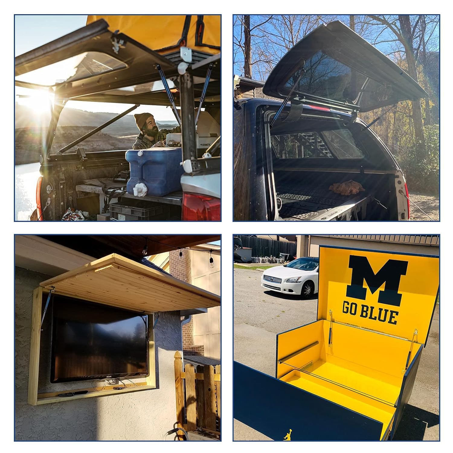 Arana C1620125A 13 Inch 20Lb/89N Gas Struts Shocks, Sx130P20 13 '' 20Lb Replacement Lift Support Gas Spring For Camper Shell Win