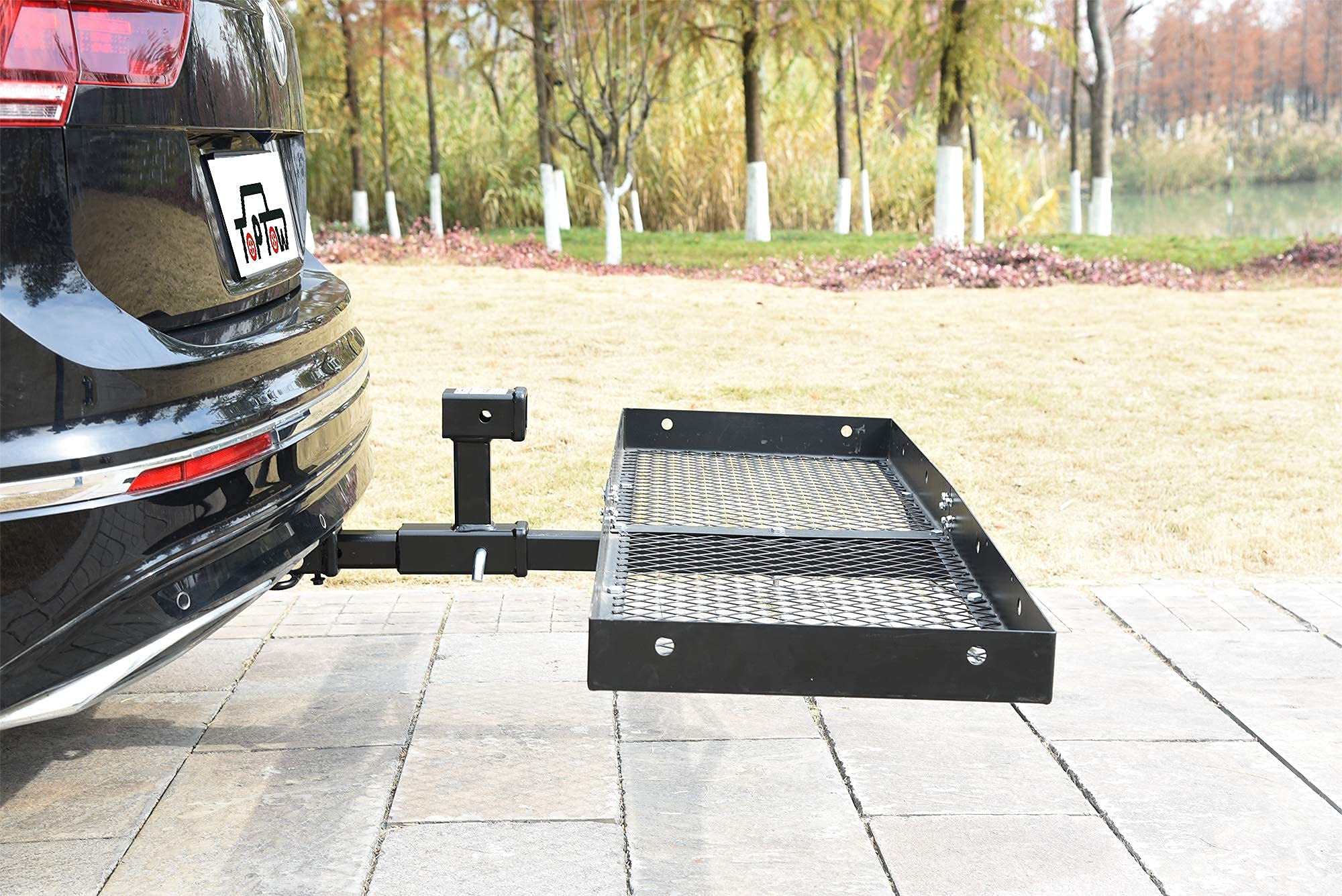 Toptow 64131 Dual Hitch Extension, 2 Inch Towing Receivers, Extends Adjustable Length, 4,000Lbs