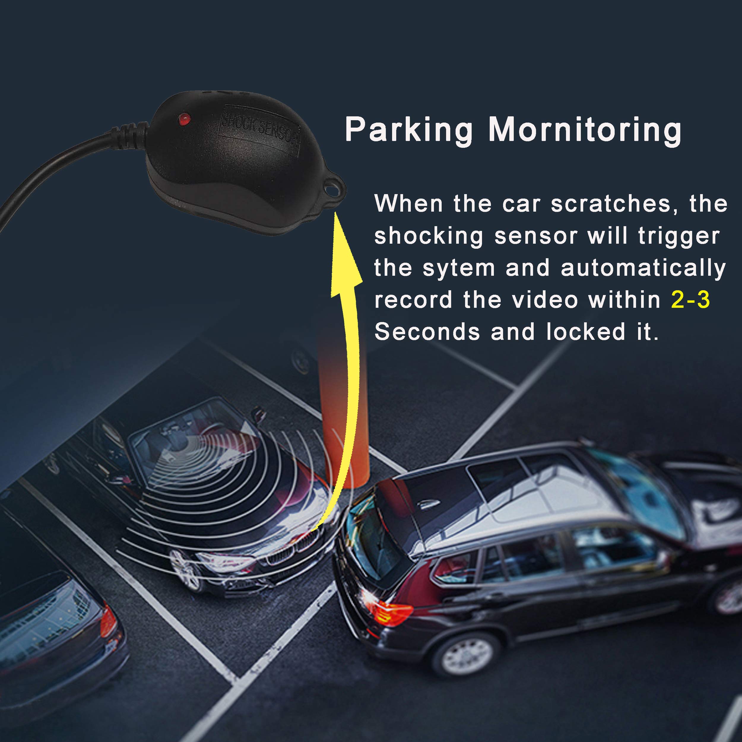 Weivision 360 Degree Bird View Car DVR System - Panoramic Rear Camera, Model BDV001, Black