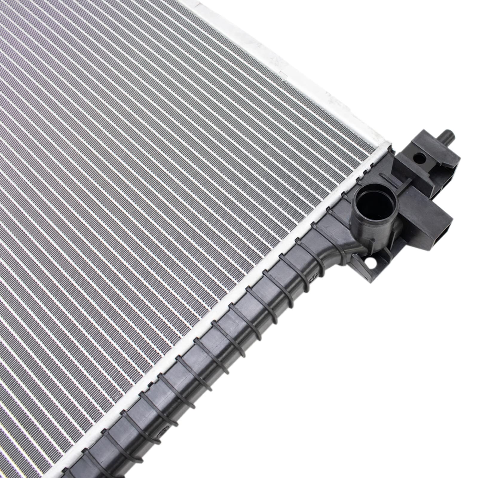 Trq Radiator Assembly Aluminum Core Compatible With 10-16 Cadillac Srx 11 Saab 9-4X Cu13241 Cu13243 Gm3010549