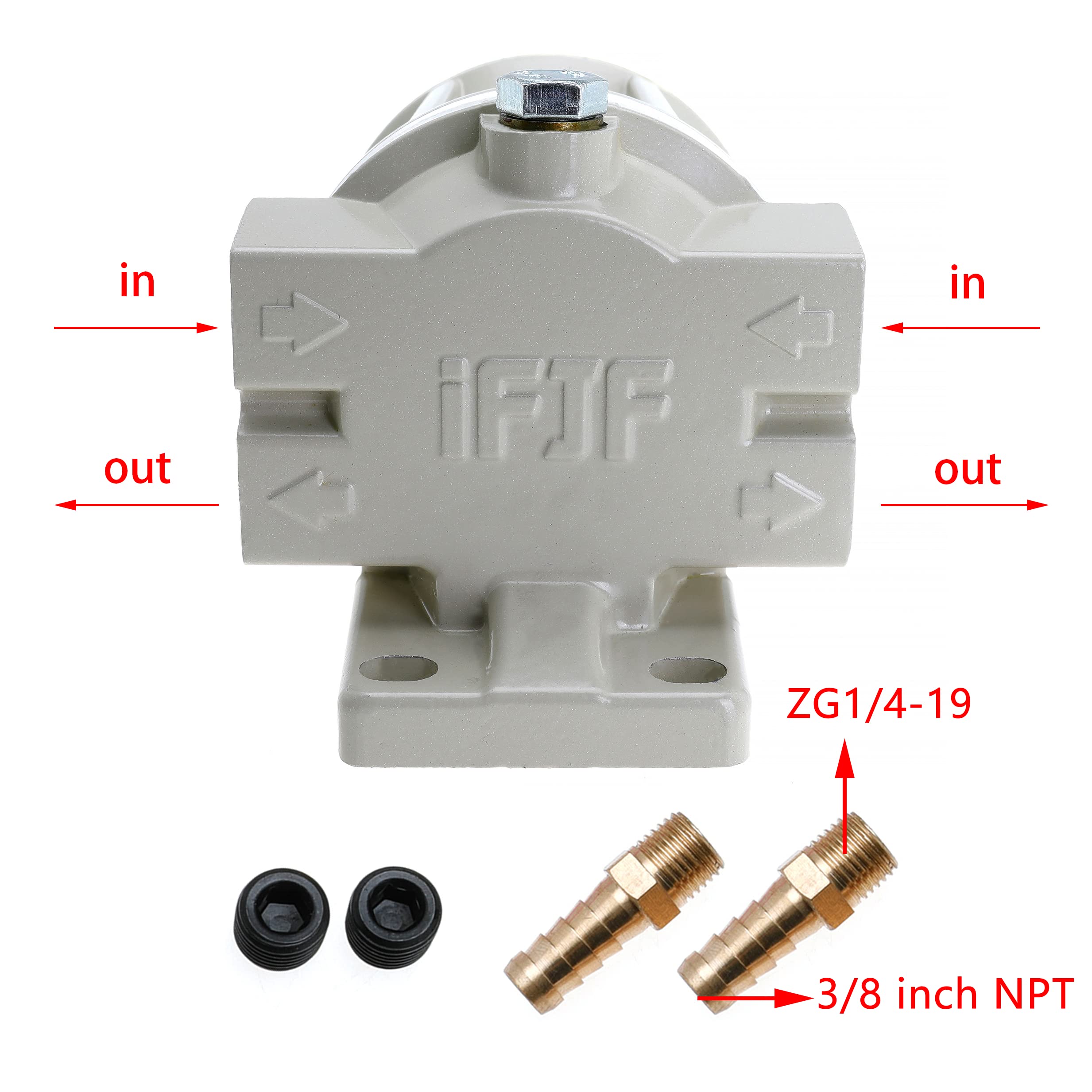 Ifjf R12H (R12T Upgrade) Fuel Water Separator Marine Complete Combo - Replaces S3240 120At Npt Zg1/4-19 Automotive Replacement S