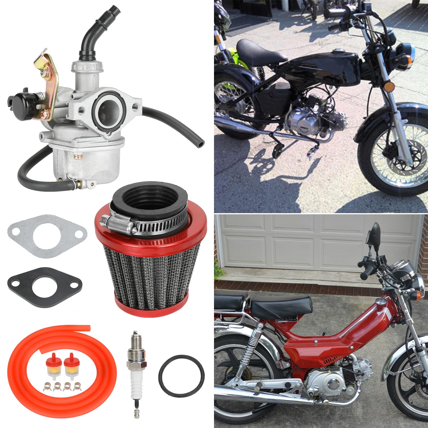 Yoxufa Pz19 Carburetor Carb Cable Choke For Taotao Baja Kazuma Loncin Sunl Peace Sports Kayo Fox Ssr Lazer 6 Kandi 50 70 90 110