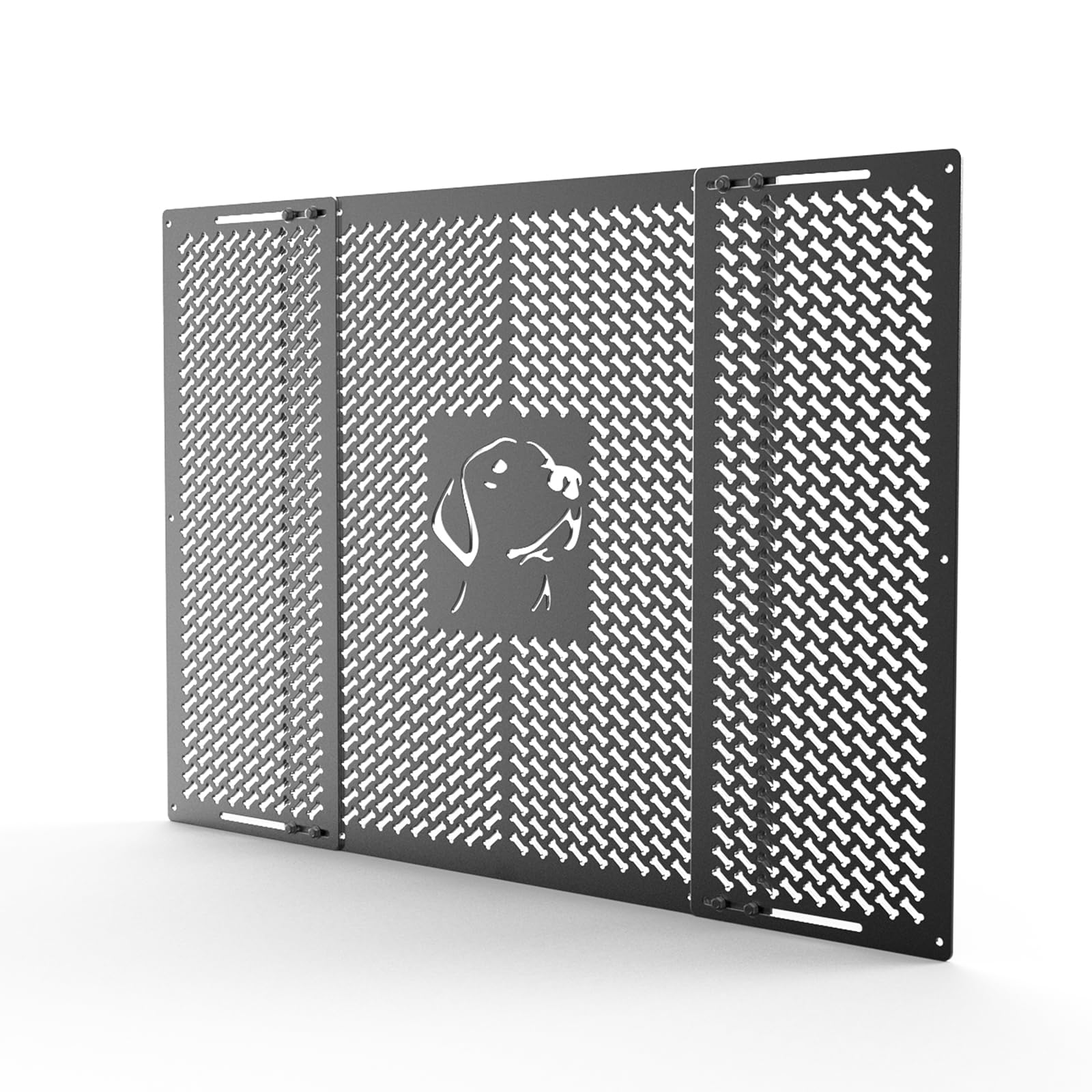 RV Screen Door Grille,Dog Friends Design, Aluminium Alloy Material Protects Screen Door from Damage, Adjustable Width Ranging fr