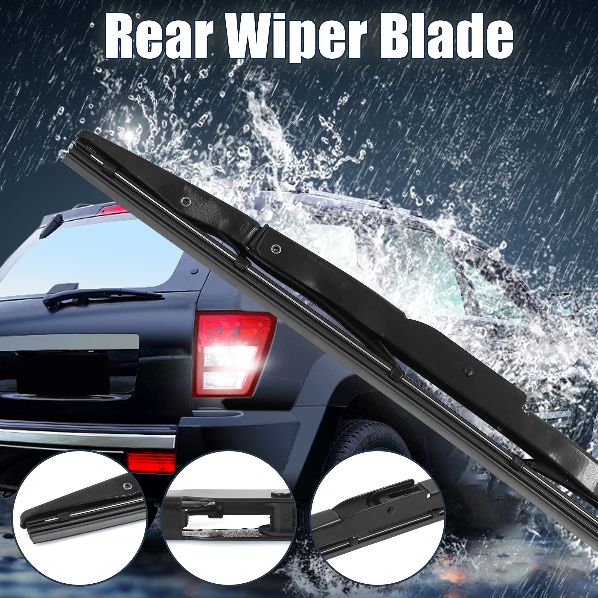 X Autohaux Rear Windshield Wiper Blade For Honda Crv Cr-V 2012 2013 2014 2015 2016-13 Inch 320Mm For J-Hook Wiper Arms